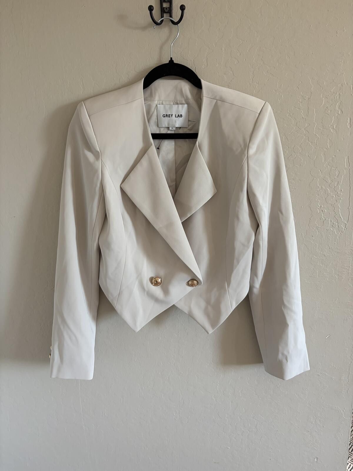 Other Grey Lap Cropoed Blazer Size XS / US 0-2 / IT 36-38 - 1 Thumbnail