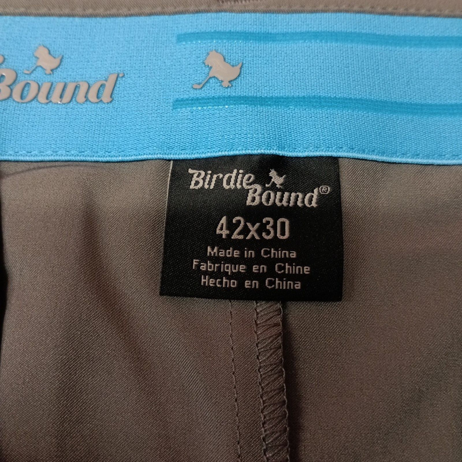 Other Birdie Bound Golf Pants Men's Size 42x30 Gray Flex Straight Size US 42 / EU 58 - 6 Thumbnail