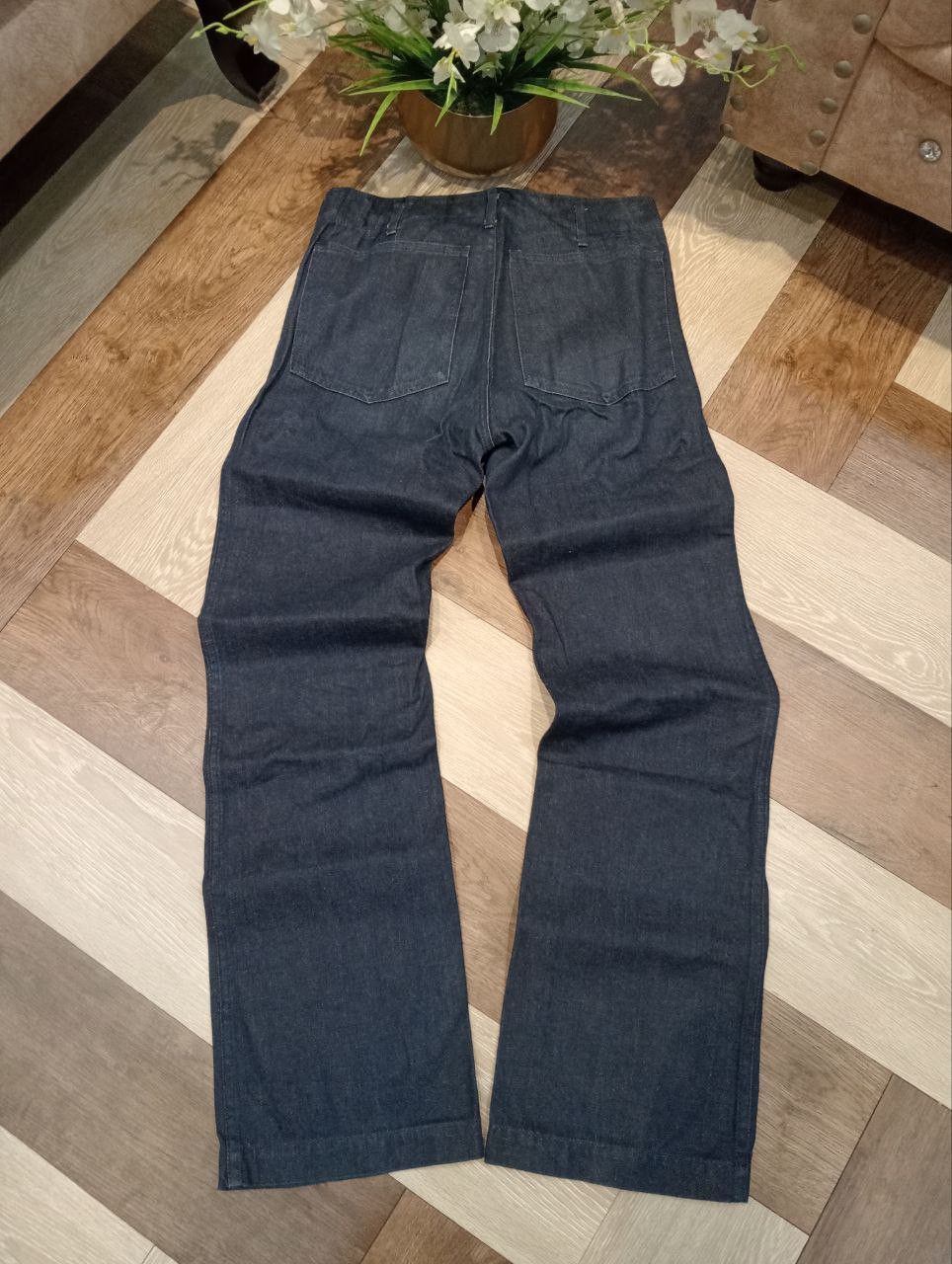 Visvim VISVIM VINTAGE DESIGN SELVEDGE BLUE DENIM FLARED PANTS Size US 31 - 9 Thumbnail