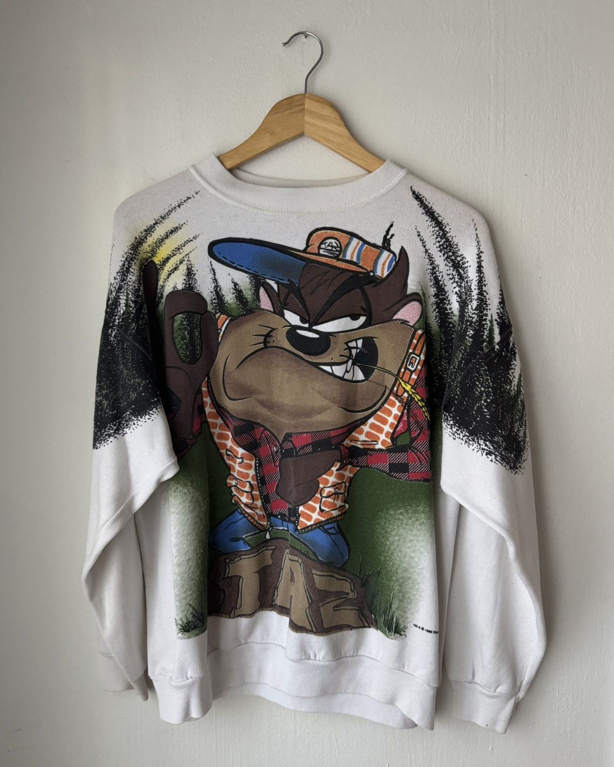 Vintage Vintage Looney Tunes Taz Sweater Size US L / EU 52-54 / 3 - 1 Thumbnail