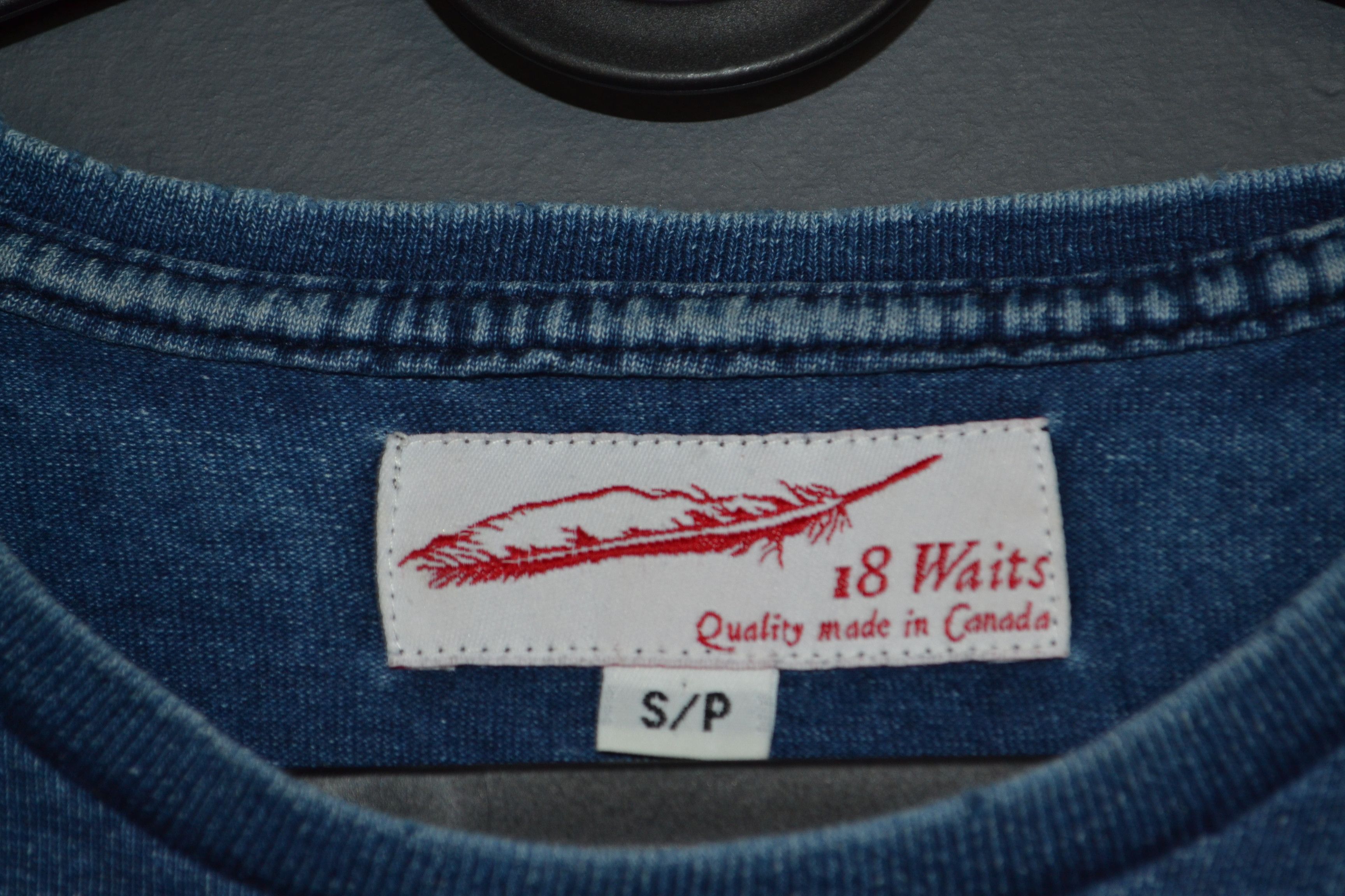18 Waits 18Waits S size Indigo Tornado Seam T-shirt Thrashed Size US S / EU 44-46 / 1 - 4 Thumbnail