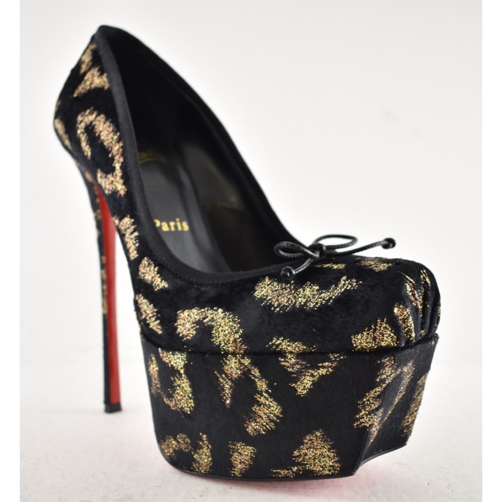 Christian Louboutin Christian Louboutin Cassia Nodo Alta Black Platform Pump 36 Size US 5 / IT 35 - 6 Thumbnail
