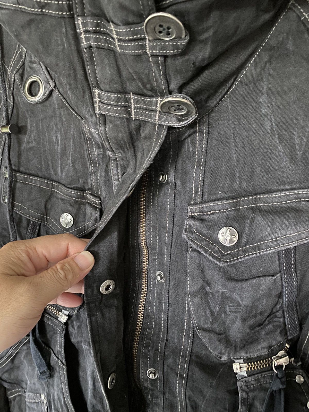 Japanese Brand Vtg Ozz croce Bono Bondage transform removable pocket cross Size US M / EU 48-50 / 2 - 12 Thumbnail