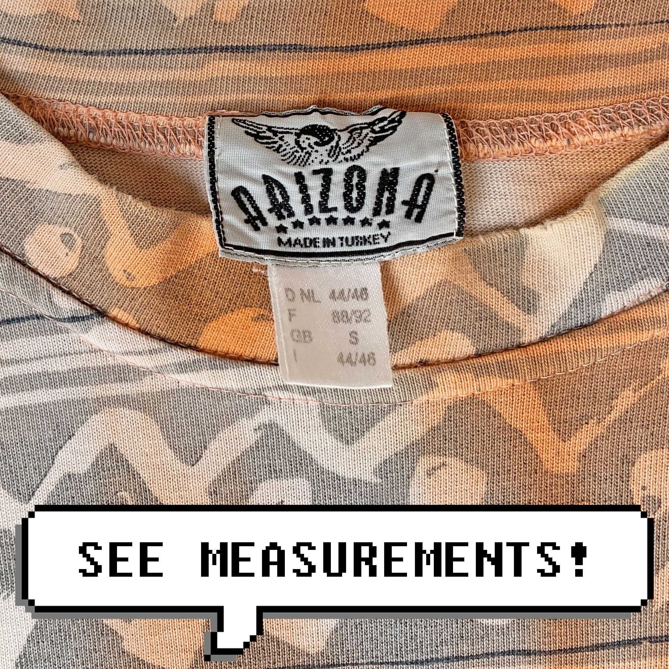 Vintage Vintage 90s ARIZONA t shirt Funky Abstract Retro Hippie Size US L / EU 52-54 / 3 - 5 Thumbnail