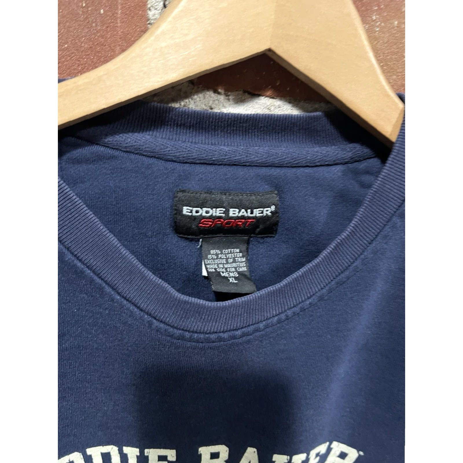 Eddie Bauer VINTAGE Eddie Bauer Sweater Mens XL Blue Crewneck Knit Pullover Classic 90s Hipster City College Retro Casual Size US XL / EU 56 / 4 - 2 Thumbnail