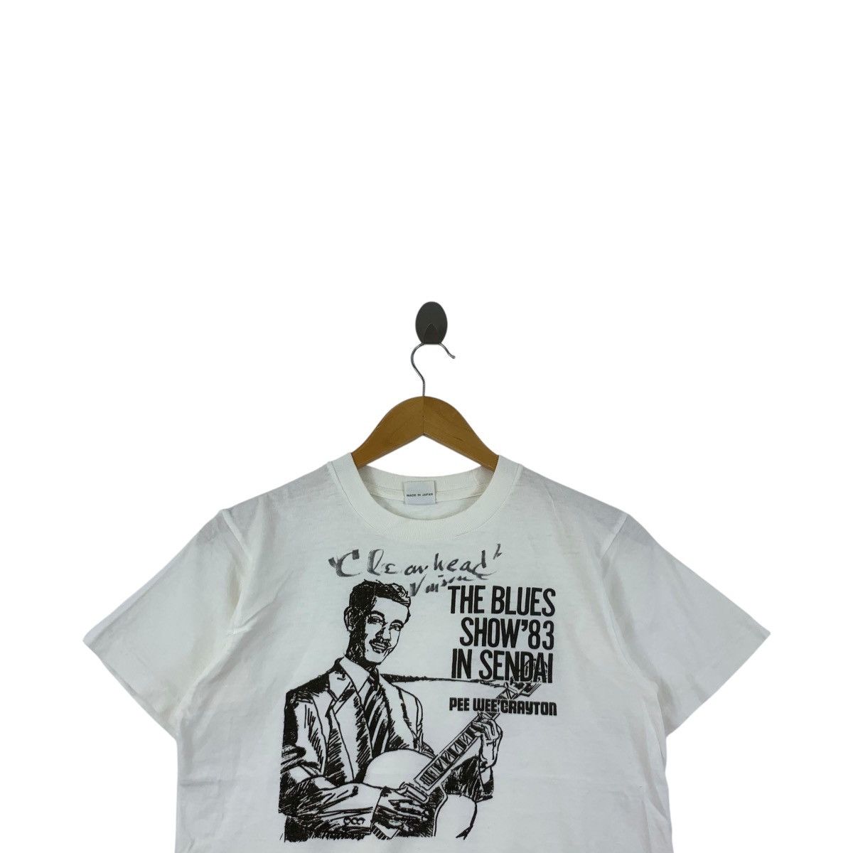 Vintage Vintage 1983 PEE WEE CRAYTON The Blues Sendai Tee Shirt Size US M / EU 48-50 / 2 - 2 Thumbnail