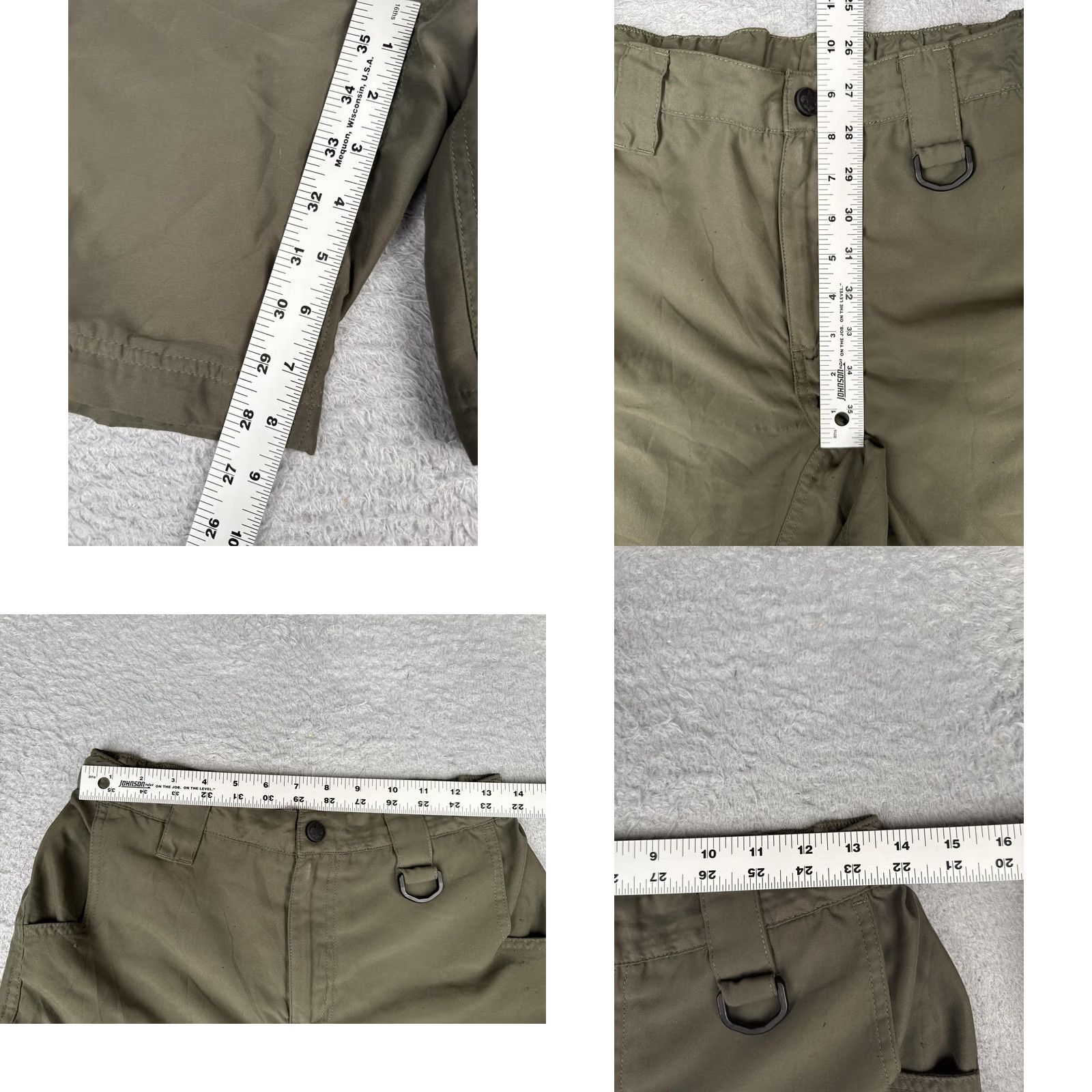 Vintage Boy Scouts Of America Shorts Mens Cargo Uniform Switchback BSA Green L Adjustable Waistband Size US 33 - 8 Thumbnail