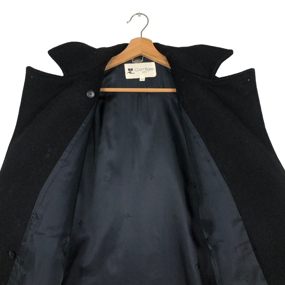 Issey Miyake 🔥VINTAGE WOOL JACKET DOUBLE BREAST COURREGES PARIS Size US M / EU 48-50 / 2 - 14 Thumbnail