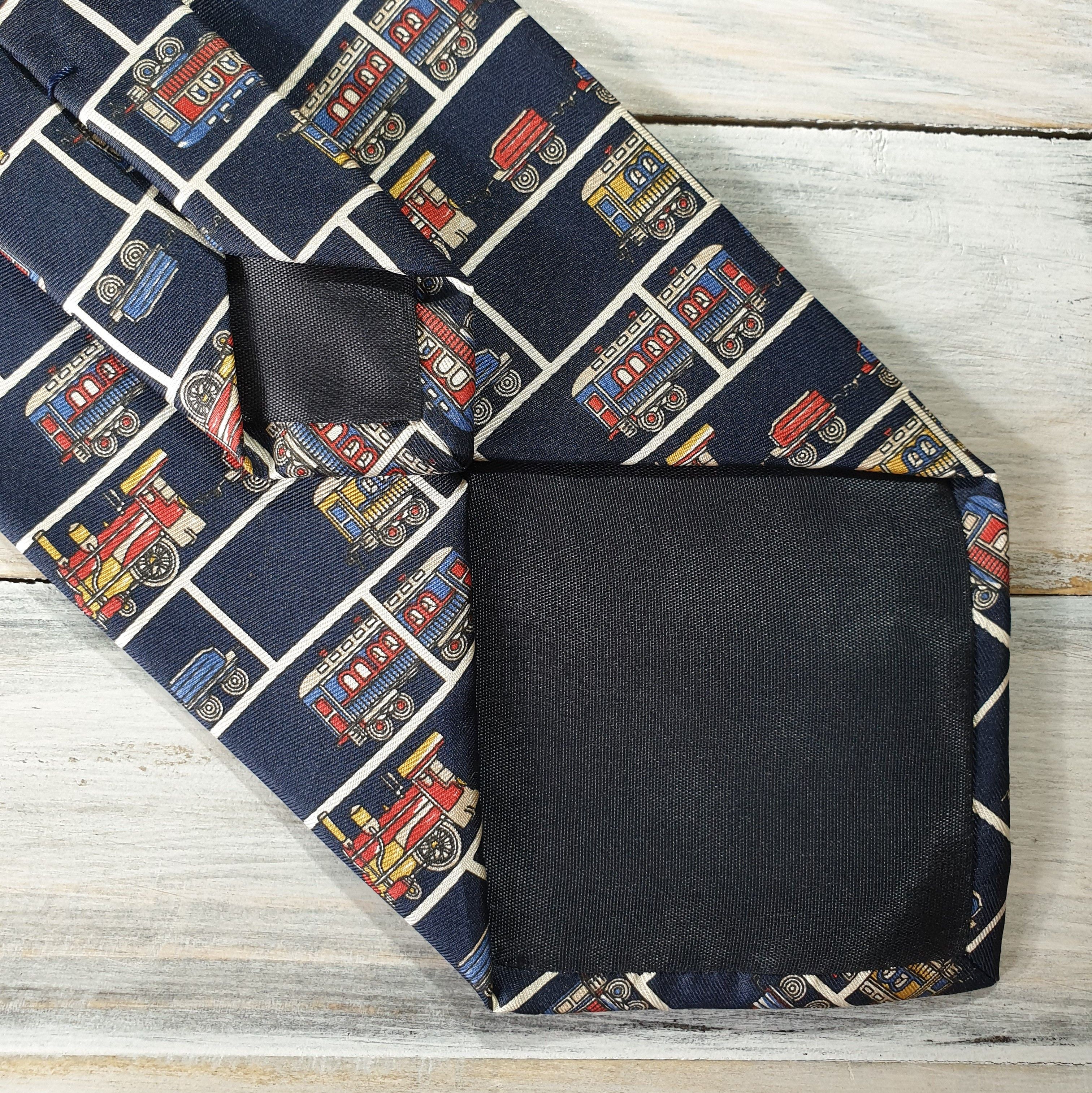 Other GATSBY International Silk Tie With Locomotives Made In Italy Size ONE SIZE - 16 Thumbnail