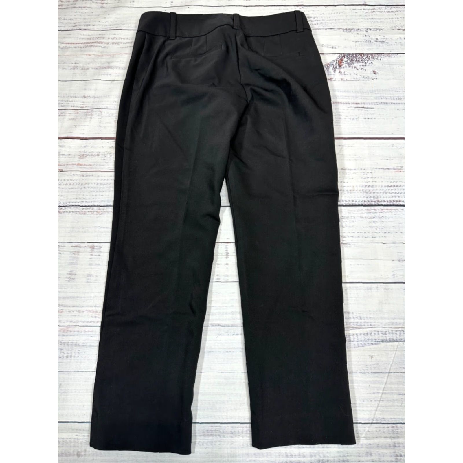 White House Black Market White House Black Market Womens Pants Ankle Dress Black 4 Cotton/Poly Blend Pants Size 27" / US 4 / IT 40 - 6 Thumbnail