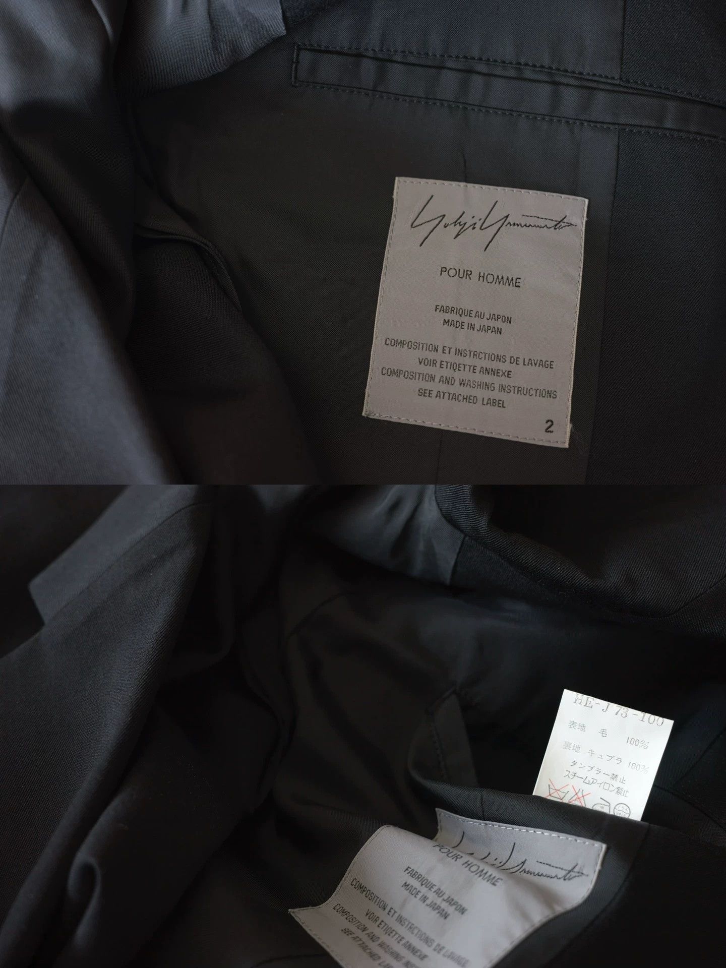 Yohji Yamamoto Yohji Yamamoto 02SS GF Embroidered Jacket Black Size 2 Size US M / EU 48-50 / 2 - 7 Thumbnail