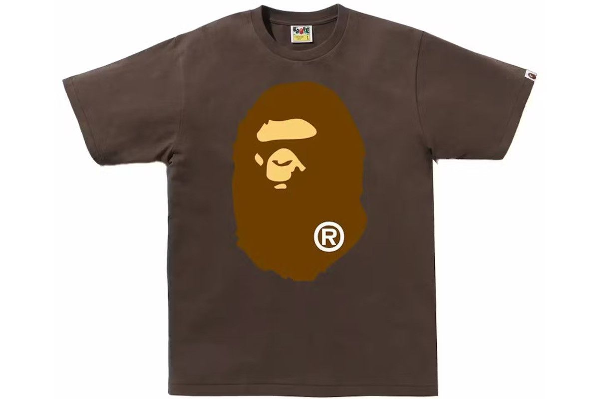 Bape BAPE Big Ape Head Tee Brown Size US XXL / EU 58 / 5 - 2 Thumbnail