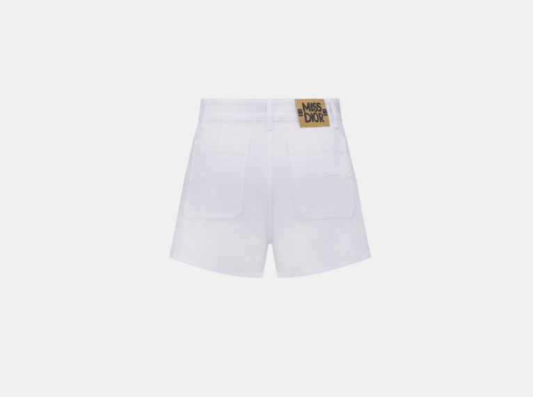 Dior o1w1db11225 452P30 Short in White/Blue Size 27" / US 4 / IT 40 - 2 Thumbnail