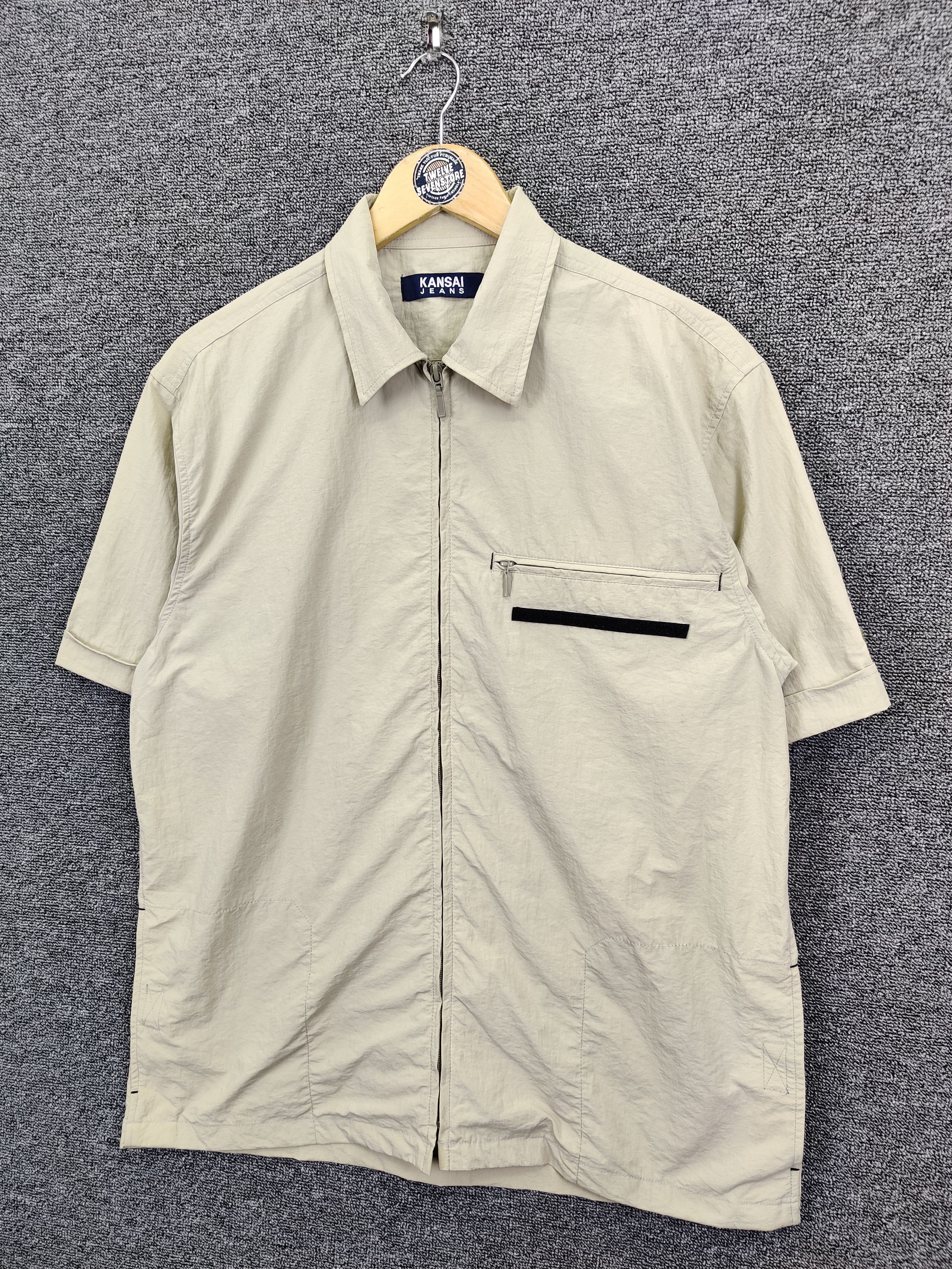 Kansai Yamamoto Vintage Kansai Jeans By Kansai Yamamoto Worker Shirt Size US M / EU 48-50 / 2 - 2 Thumbnail