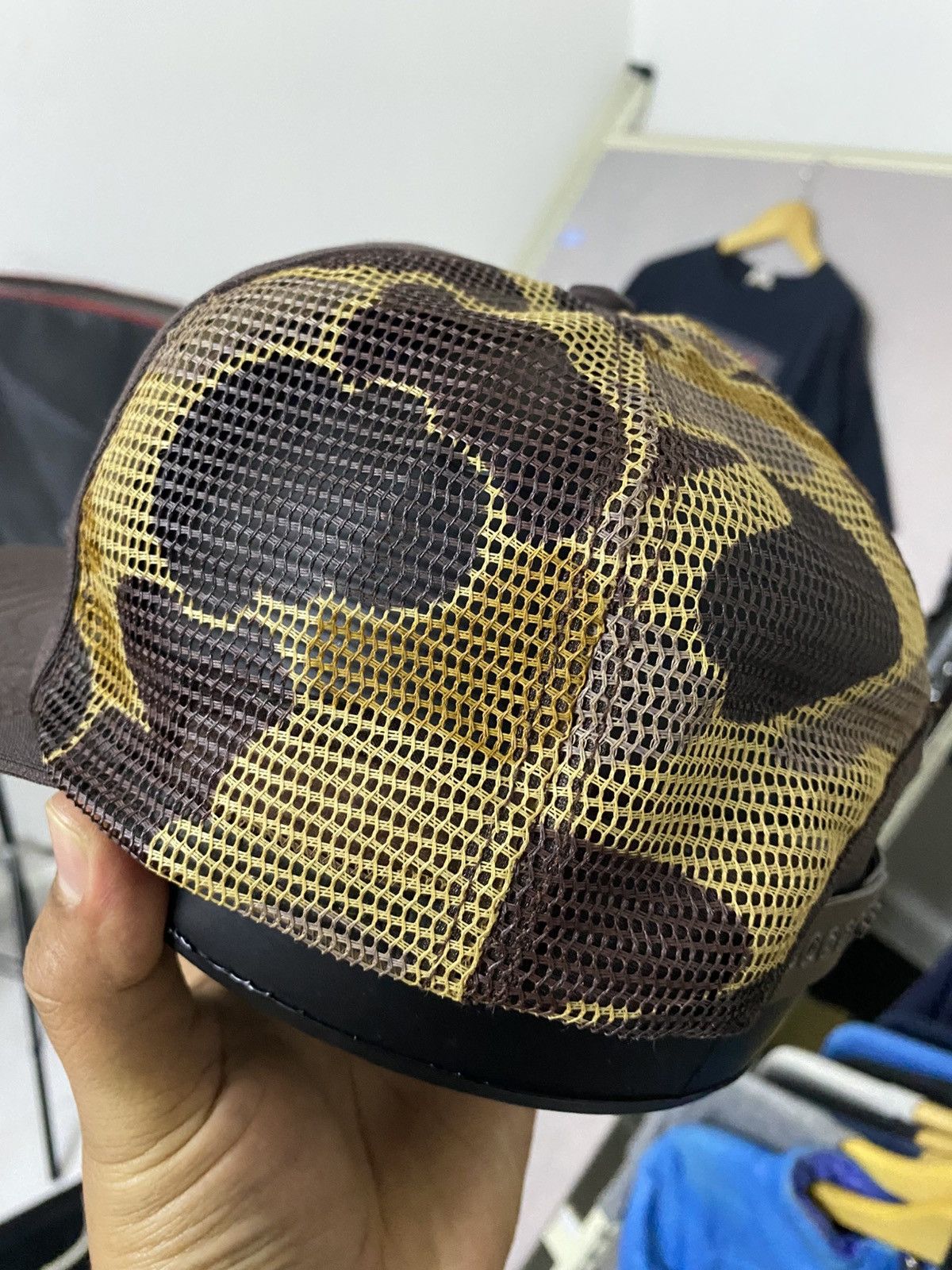 Vintage Beautiful 🔥Vintage 90s Buck stop Trucker Cap Hat Size ONE SIZE - 4 Thumbnail
