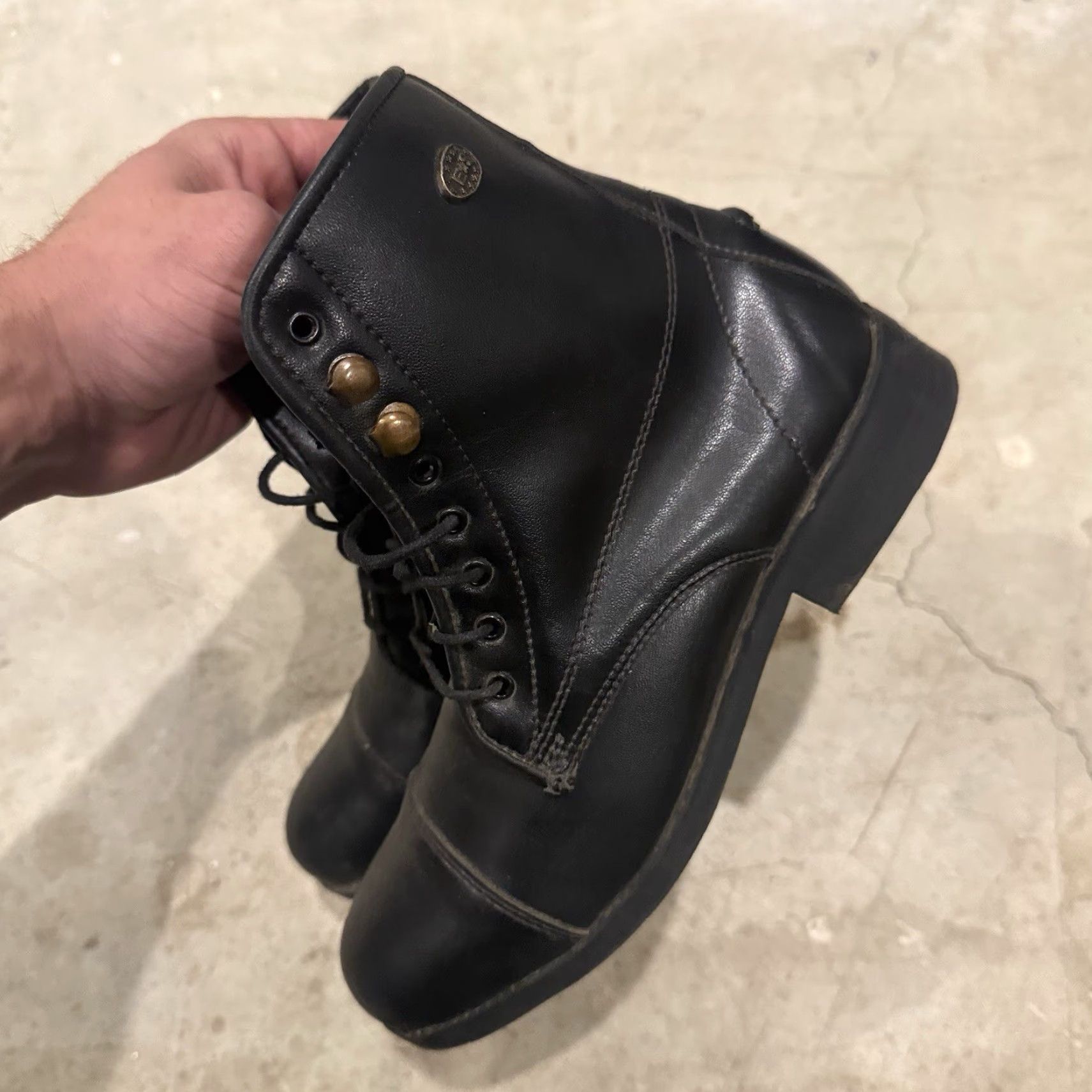 Vintage Equistar Boots Womens 5C Black Paddock Jodhpur Equestrian Horse Riding Size US 5 / IT 35 - 6 Thumbnail