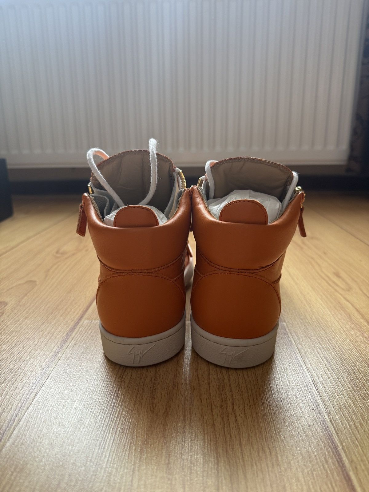 Giuseppe Zanotti Giuseppe Zanotti Brek High Orange Gold Zip BNIB 37 Size US 7 / IT 37 - 22 Thumbnail