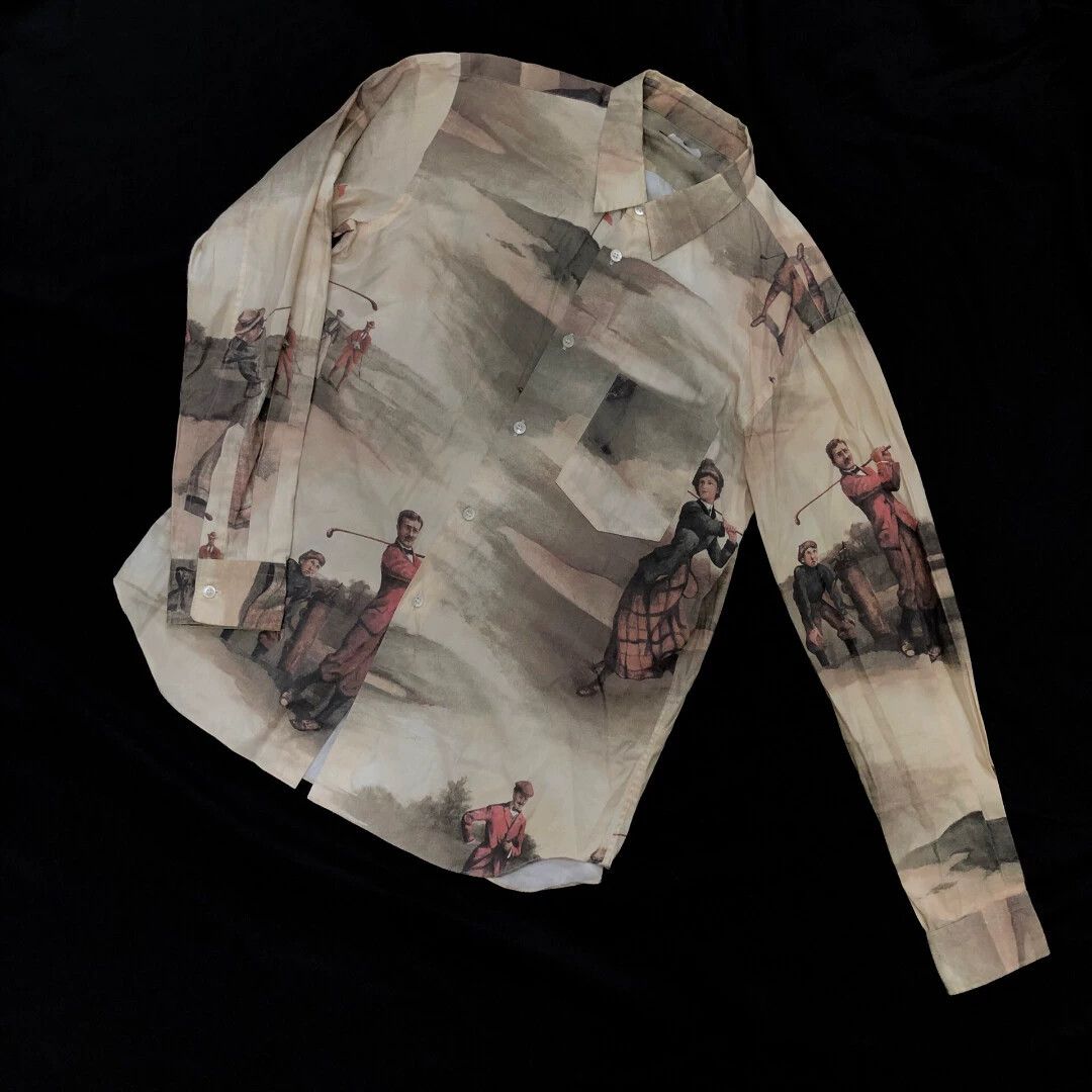 Comme des Garcons CDG 16SS 18thC British Art LS Golf Shirt S MINT Size US S / EU 44-46 / 1 - 3 Thumbnail