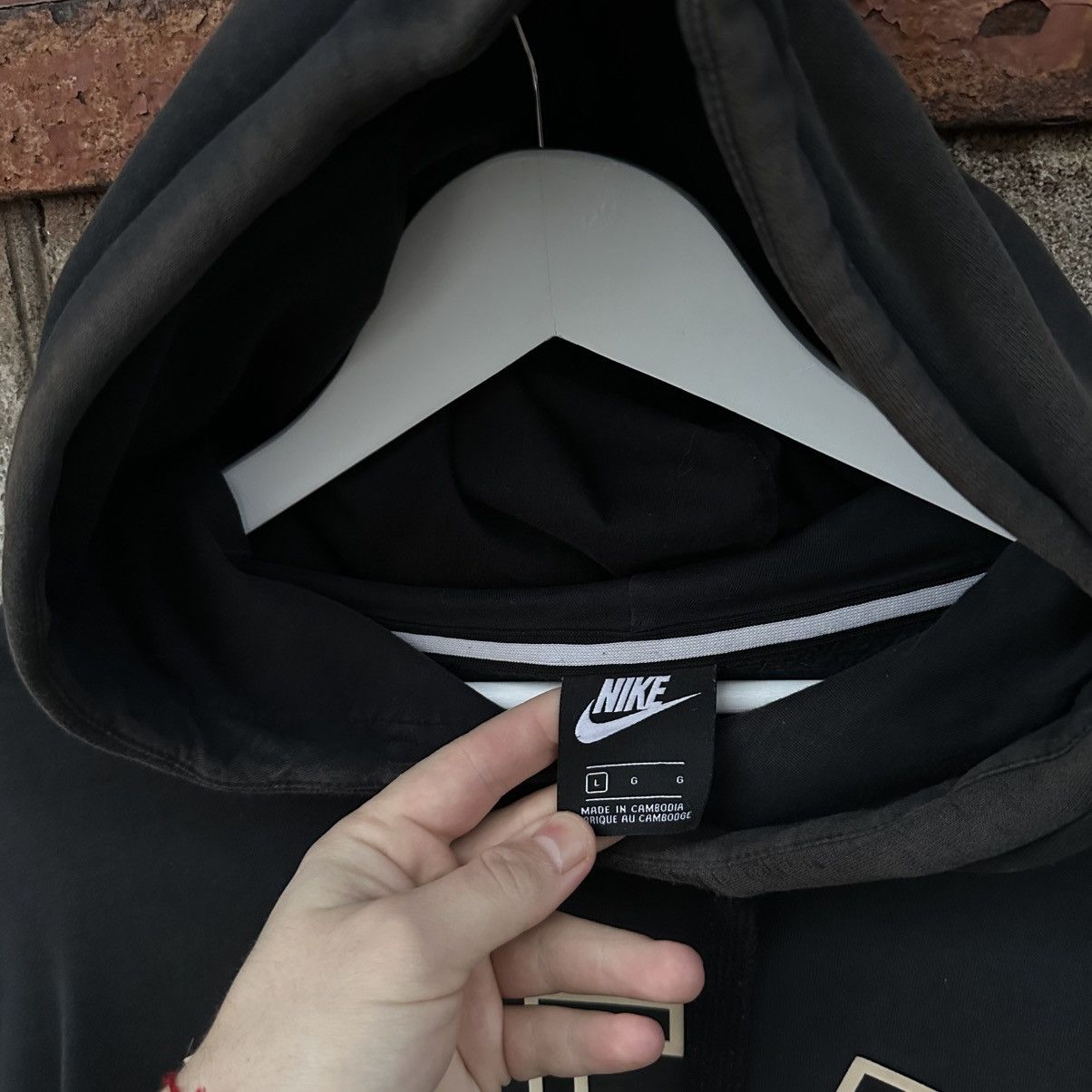 Nike Vintage Nike Air Hoodie Big Logo Y2K 00s USA Trend Hypebeast Size US L / EU 52-54 / 3 - 7 Thumbnail