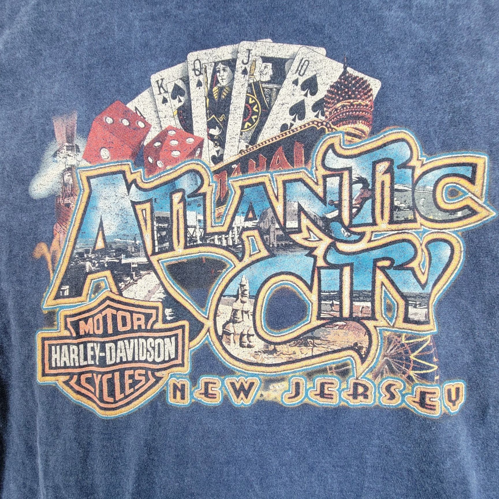 Harley Davidson VINTAGE Harley Davidson T-Shirt Mens XL Blue Graphic Tee Nevada NV Pocket Mullet Logo Vintage Size US XL / EU 56 / 4 - 4 Thumbnail