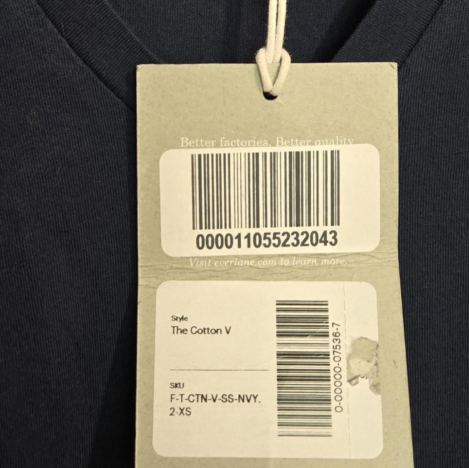 Everlane Everlane The Cotton V Neck Tee Size XXS / US 00 / IT 34 - 2 Thumbnail
