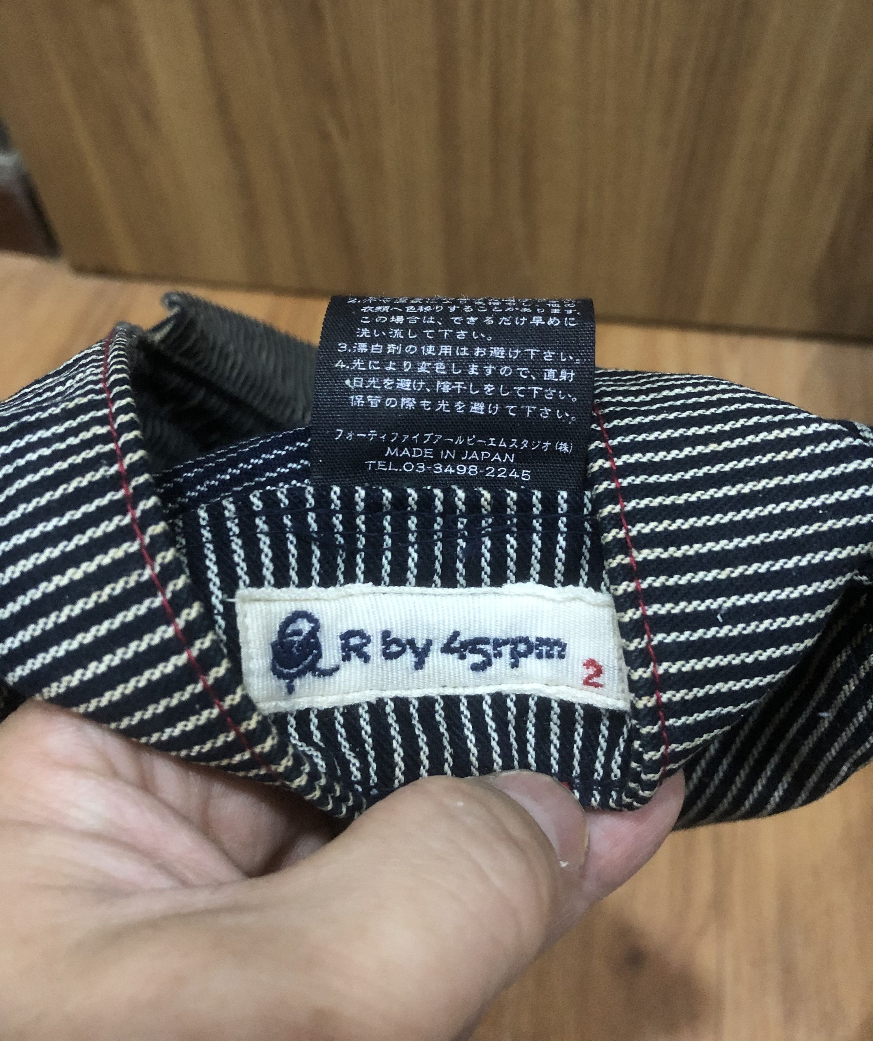 45rpm 45rpm Hickory Stripe Hat Mechanic Cap Size ONE SIZE - 9 Thumbnail