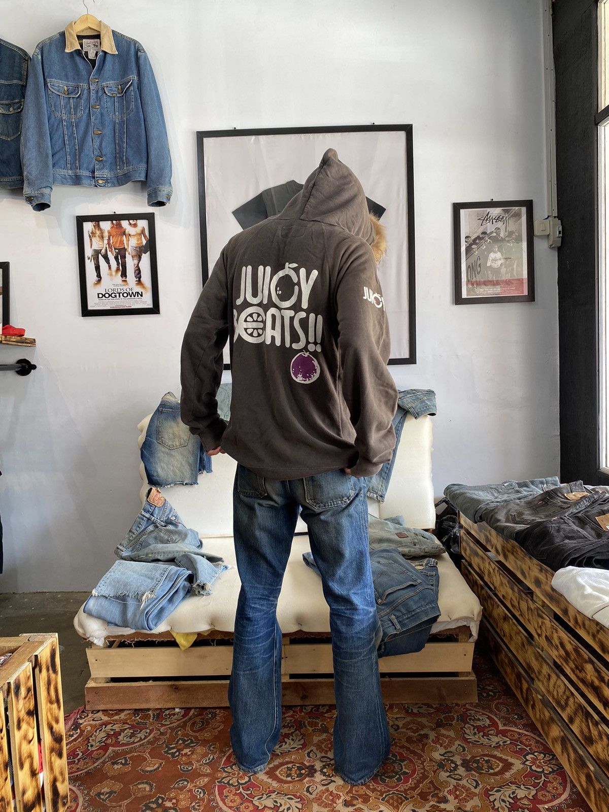 If Six Was Nine × Japanese Brand × Le Grande Bleu (L.G.B.) Fur hoodie juicy beats souls Size US L / EU 52-54 / 3 - 3 Thumbnail