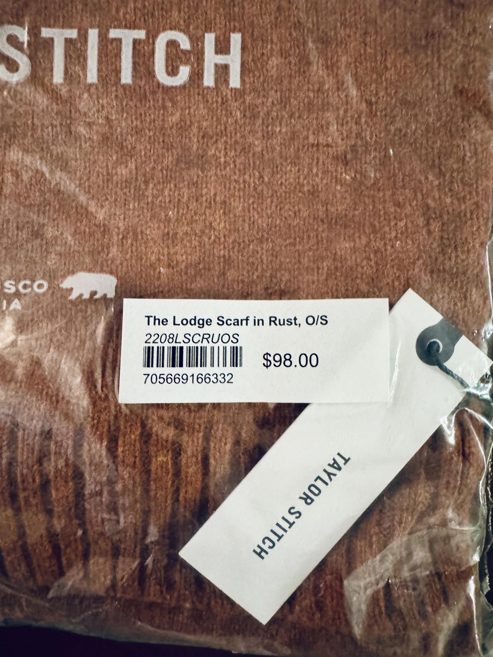 Designer The Lodge Scarf in Rust Size ONE SIZE - 2 Thumbnail