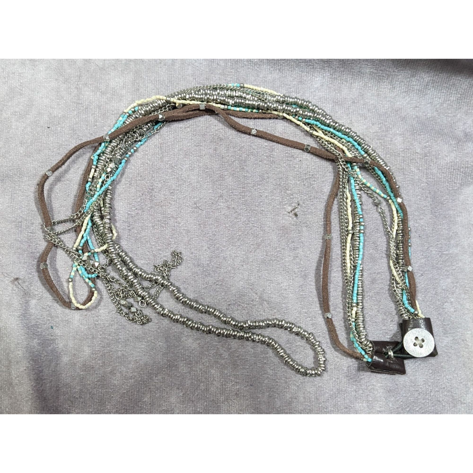 Other Jean Day Western Multilayer Bohemian Bead And Chain Necklace Size ONE SIZE - 7 Thumbnail