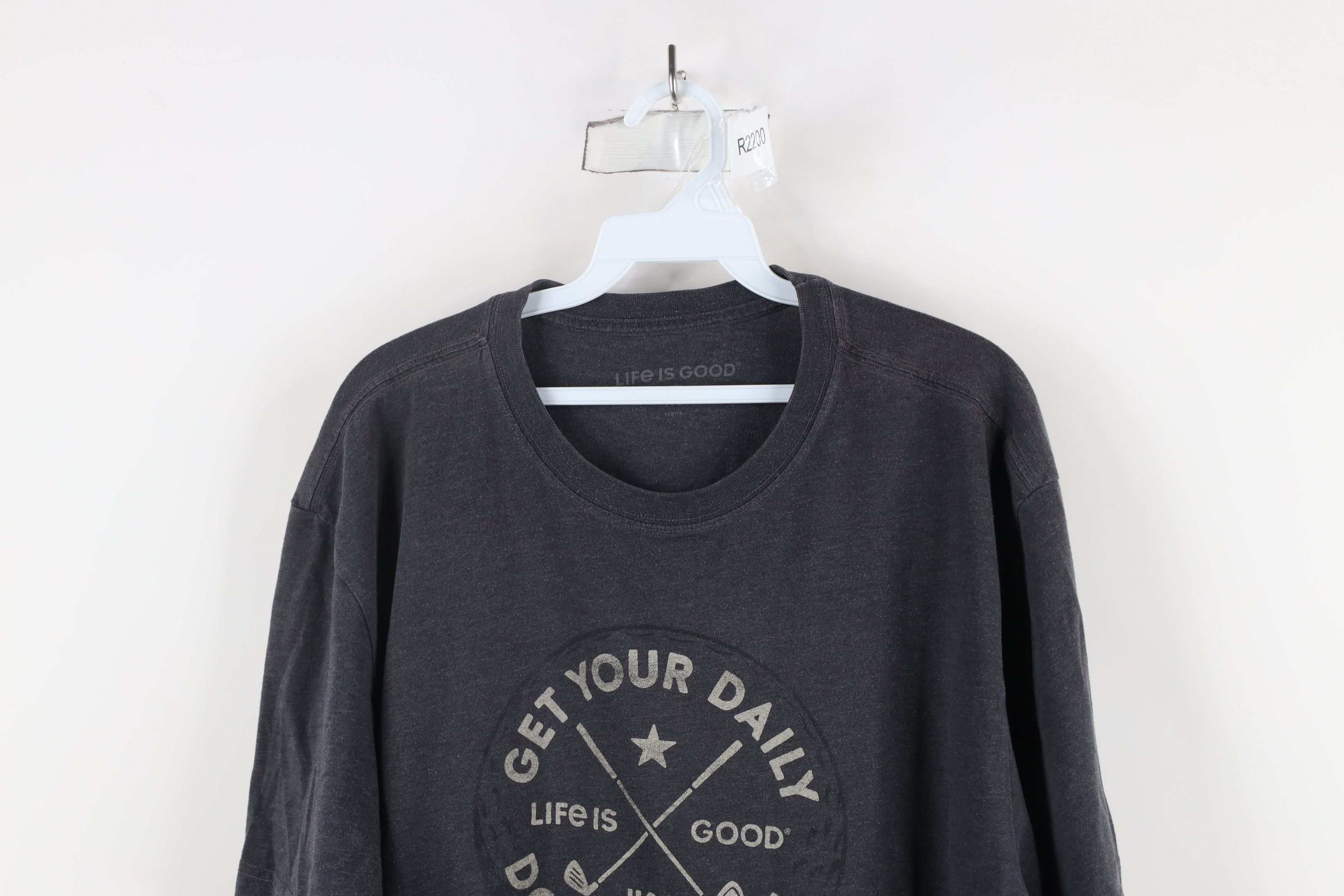 Life is Good × Vintage Life Is Good Out Dose of Iron Golf Crusher T-Shirt Gray Size US XL / EU 56 / 4 - 2 Thumbnail