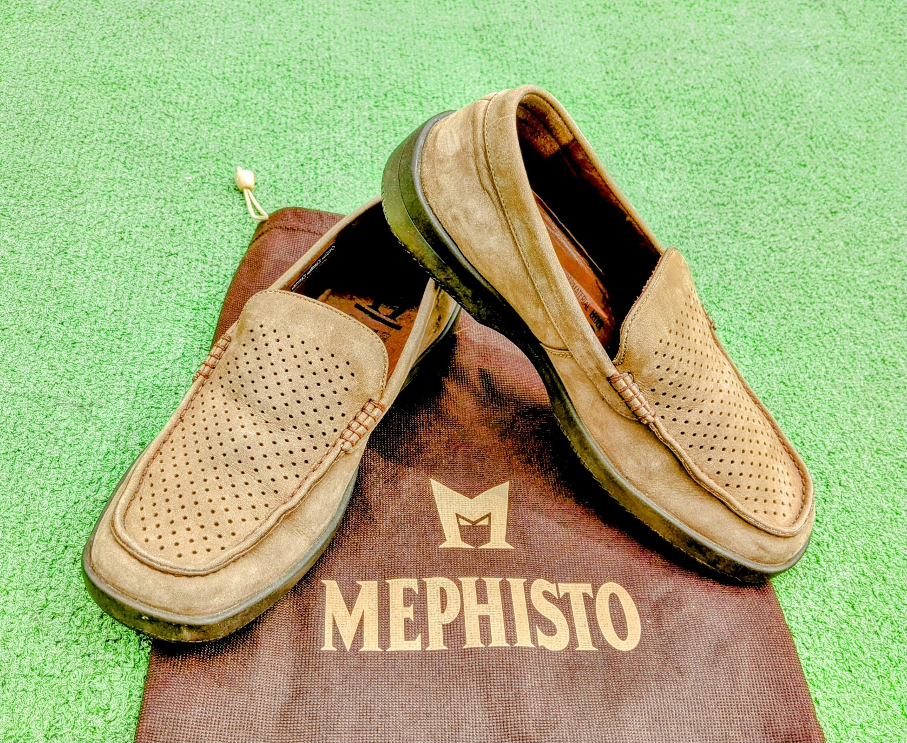 Mephisto Mephisto Algoras Suede Vented Slip-On Moccasins Shoes Size US 7 / EU 40 - 1 Thumbnail
