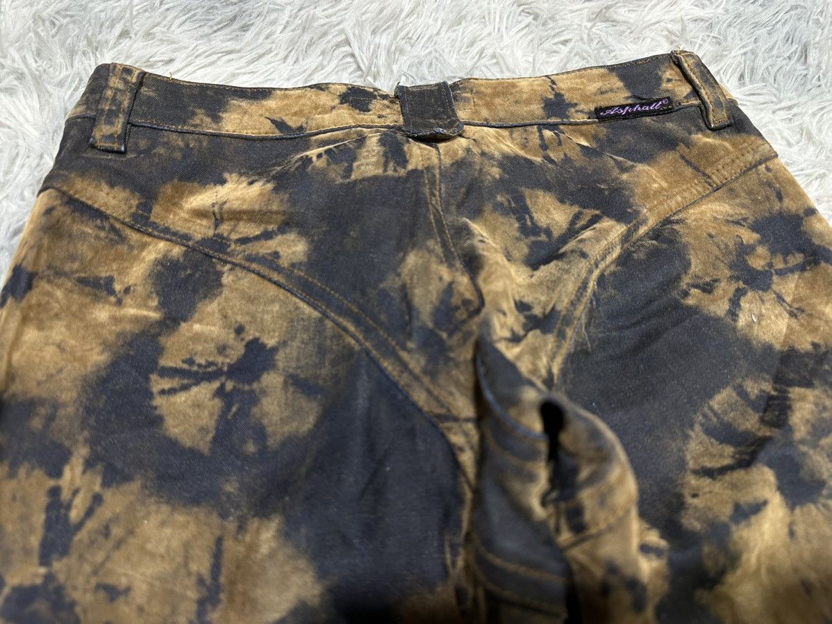 Le Grande Bleu (L.G.B.) 🔥Sick Y2K Body Noise Suede Tie Dye Laces Super Flared Pants Size US 26 / EU 42 - 12 Thumbnail