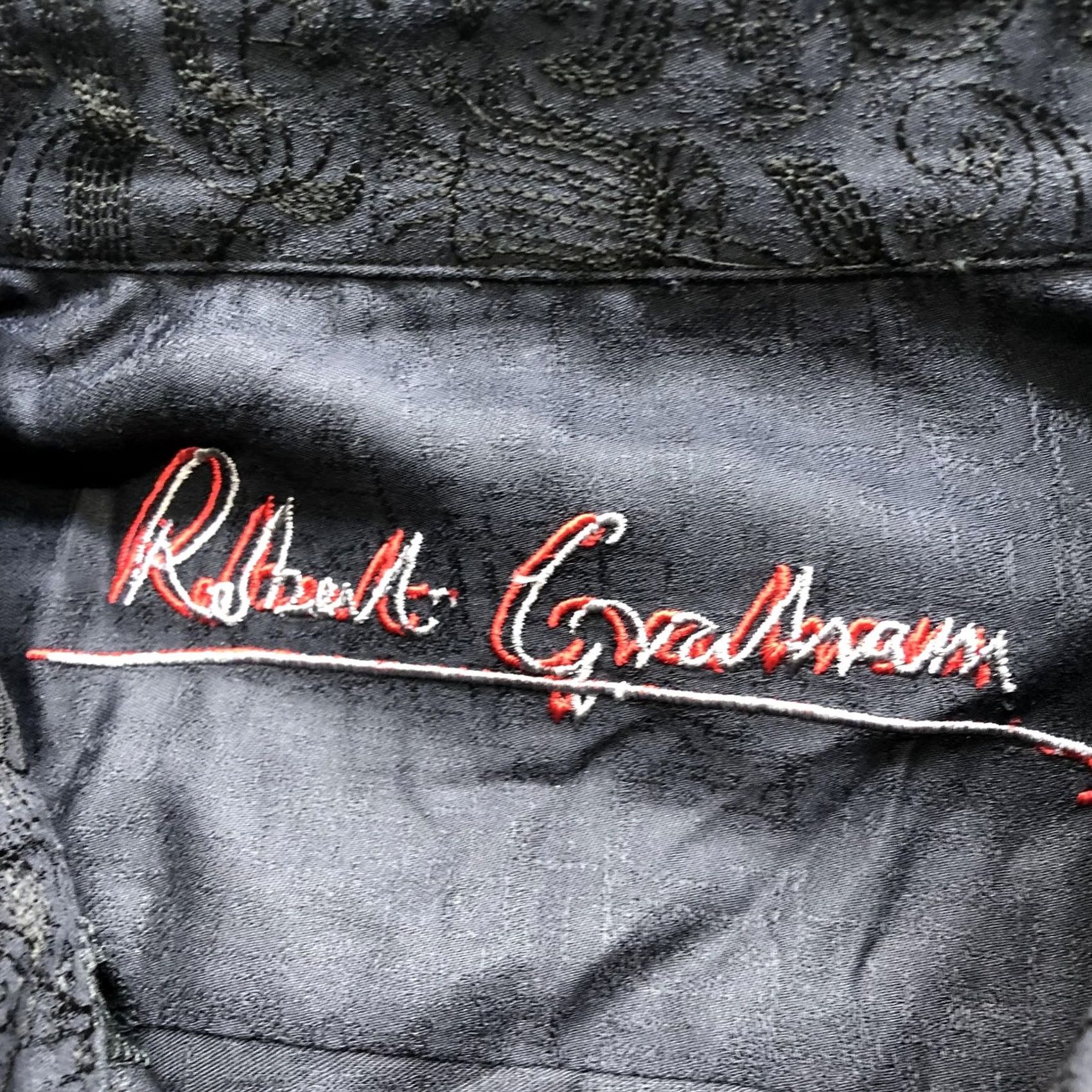 Robert Graham Robert Graham Garifuna Shirt Mens Large Black Long Sleeve Button Up RS11 1040 Size US L / EU 52-54 / 3 - 4 Thumbnail