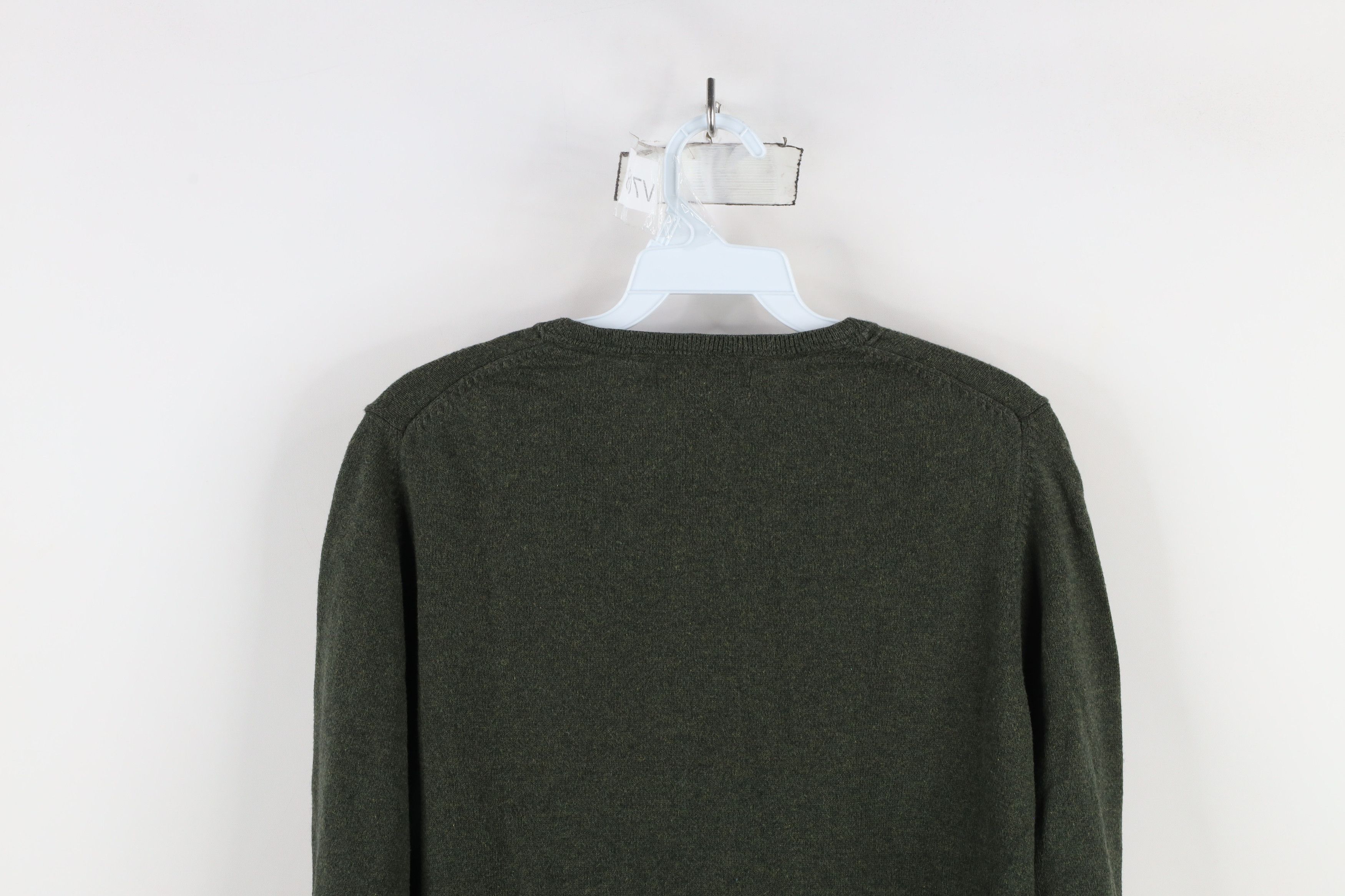 Eddie Bauer × Vintage Vintage Eddie Bauer Cashmere Knit Sweater Heather Green Size M / US 6-8 / IT 42-44 - 6 Thumbnail