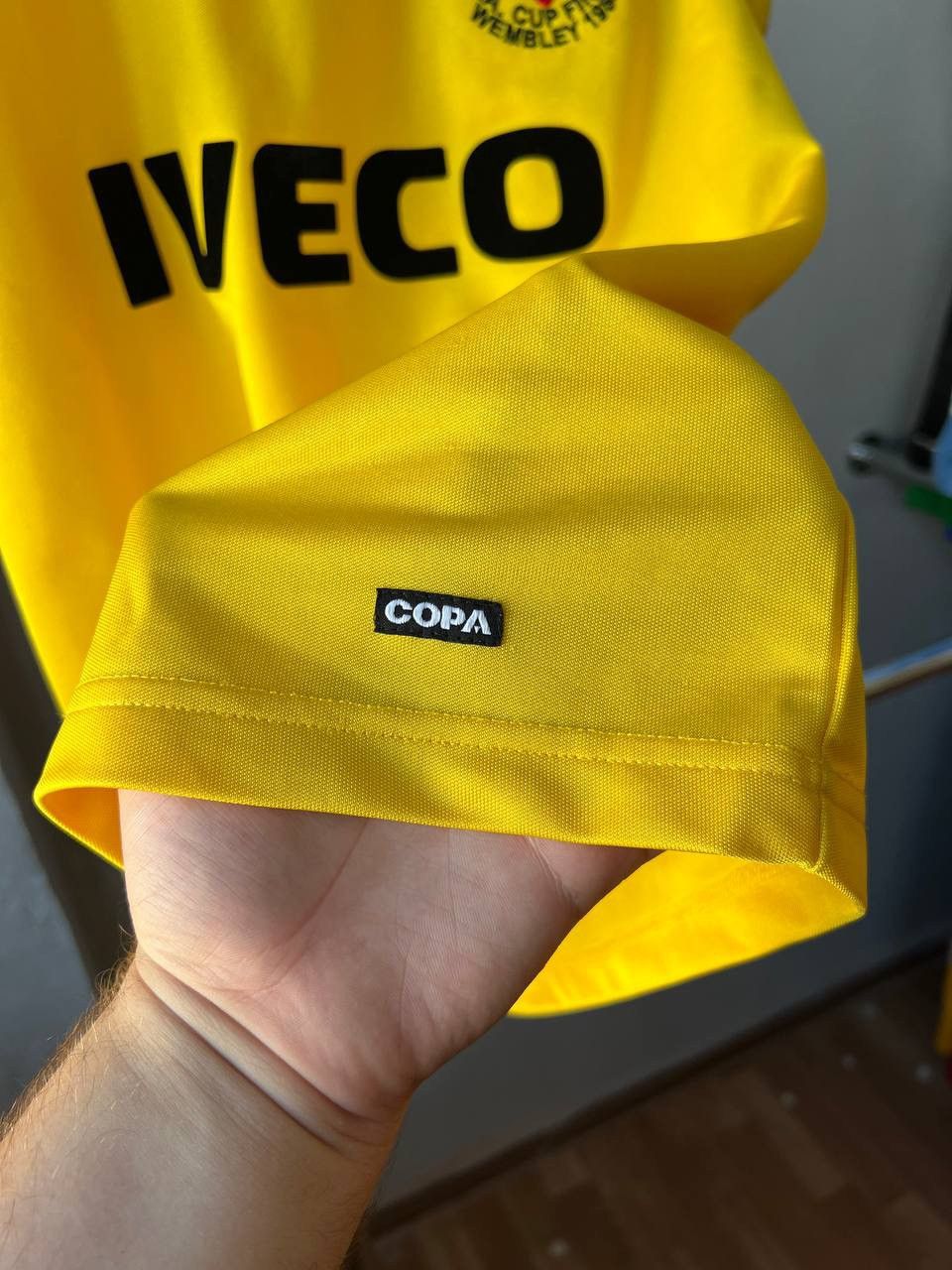 Sports Specialties 1983/84 REMAKE WATFORD COPA HOME SOCCER FOOTBALL JERSEY SZ S Size US S / EU 44-46 / 1 - 7 Thumbnail