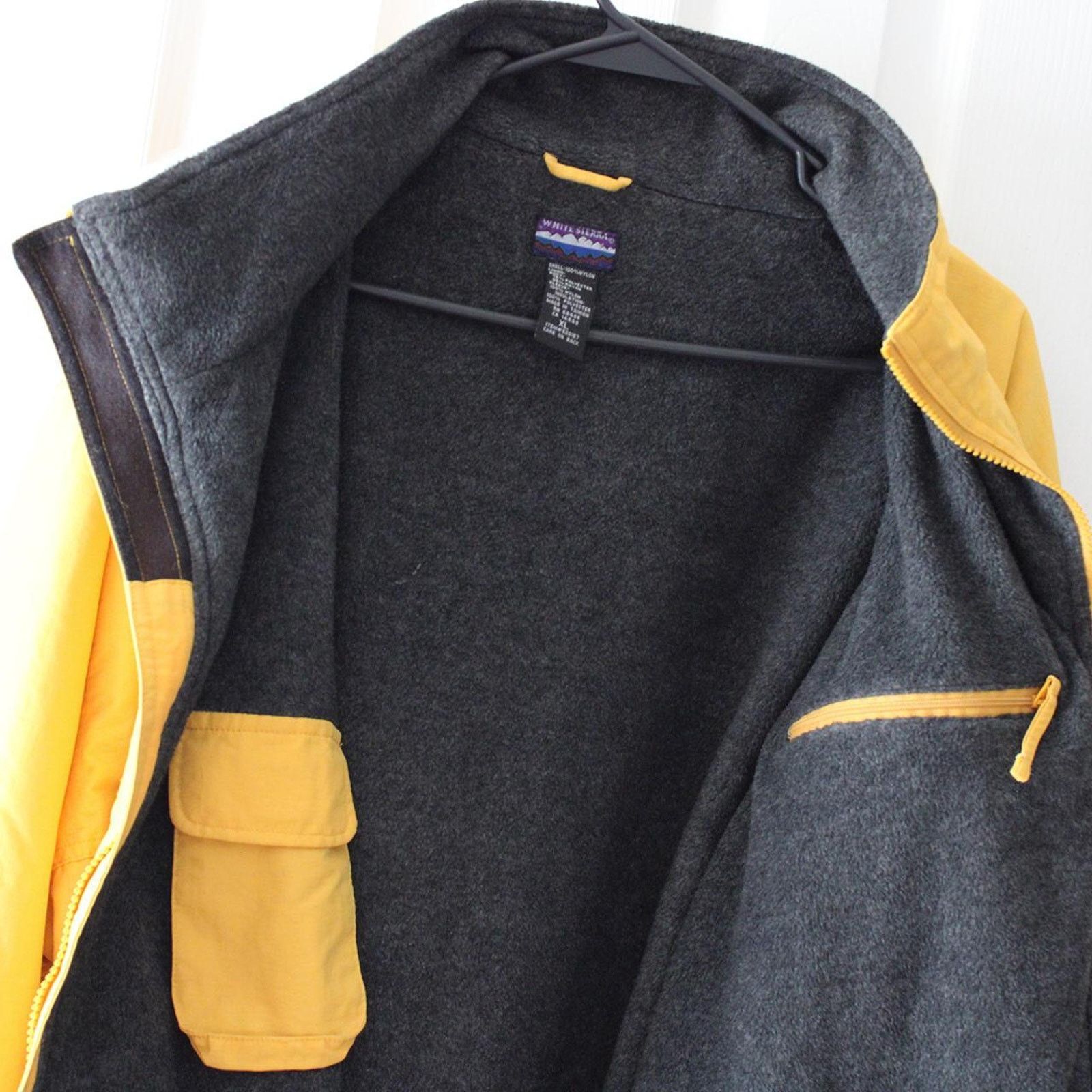 White Sierra Vintage 90's Yellow White Sierra Zip-Up Bomber Jacket Size US XL / EU 56 / 4 - 2 Thumbnail