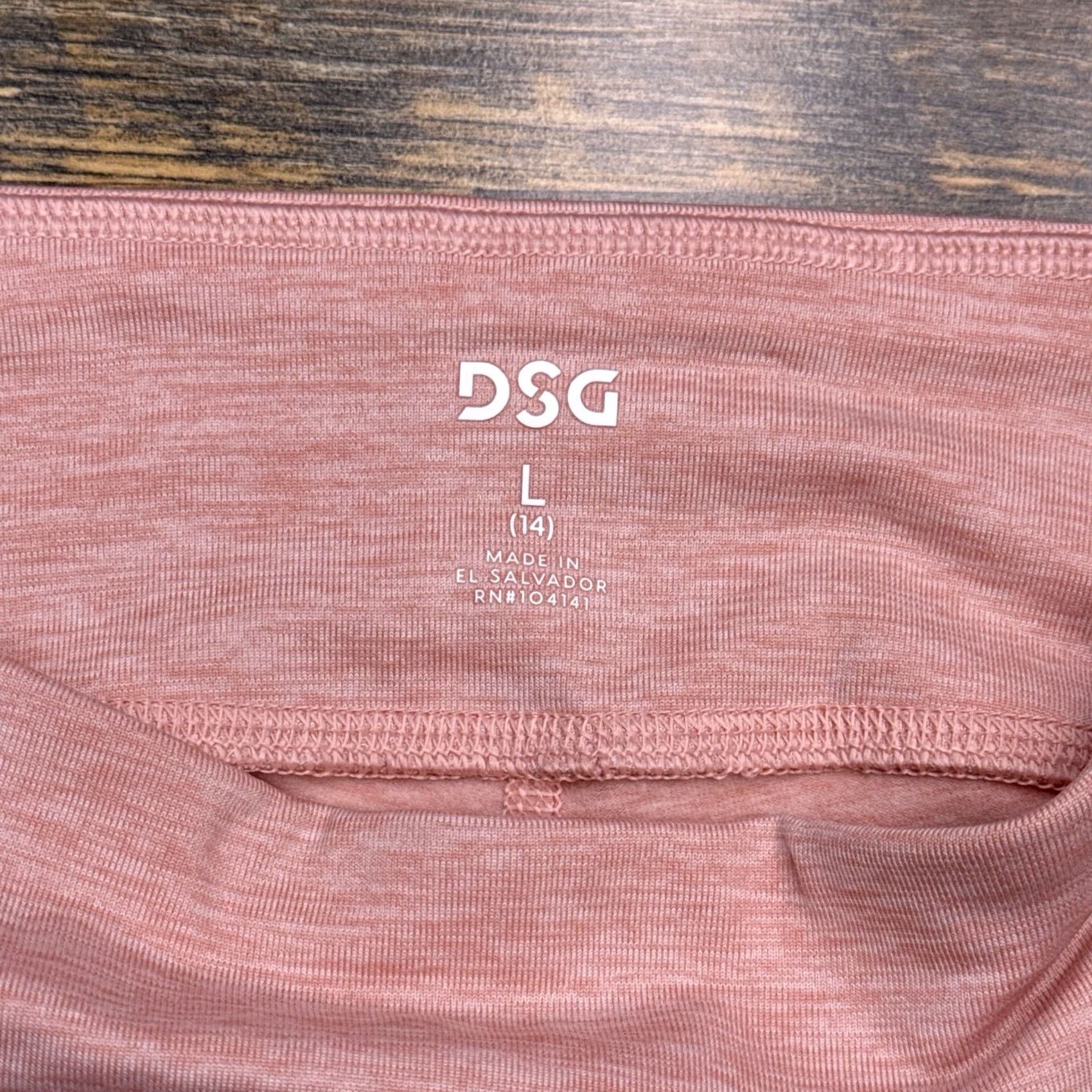Vintage DSG Legging Womens Large 14 Pink Mid Rise Compression Legging Winter Microfiber Polyester Spandex Athleisure Womens Size 36" / US 14 / IT 50 - 4 Thumbnail
