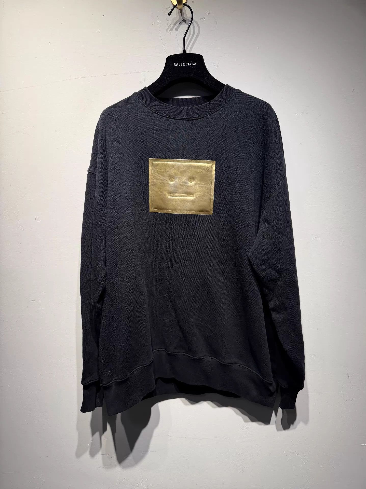 Acne Studios Acne Studios metallic logo sweat men's black XXS Size US XXS / EU 40 - 1 Thumbnail