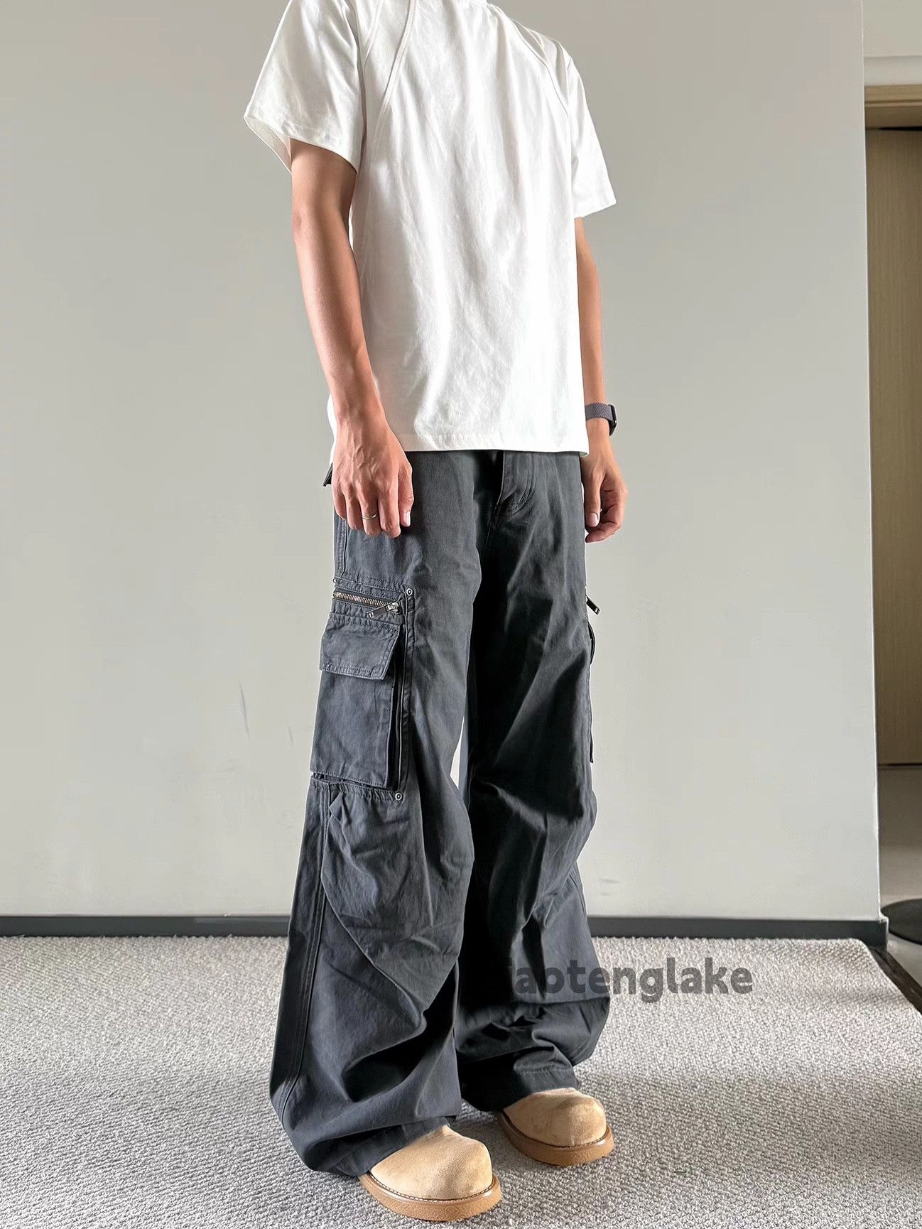 Vintage Unisex outdoor utility loose baggy skate cargo pants Size US 30 / EU 46 - 2 Thumbnail