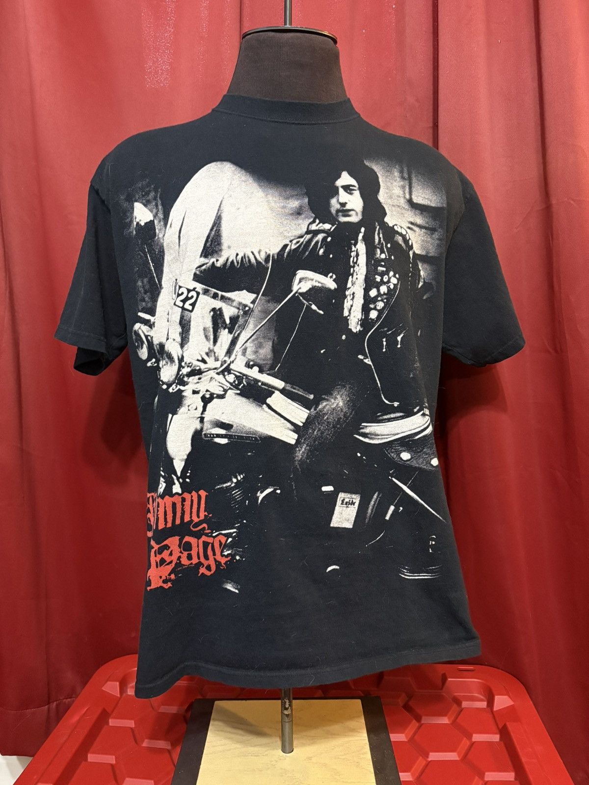 Led Zeppelin Vintage Jimmy Page Tshirt Led Zeppelin Band Tee Grail Size US XL / EU 56 / 4 - 1 Thumbnail