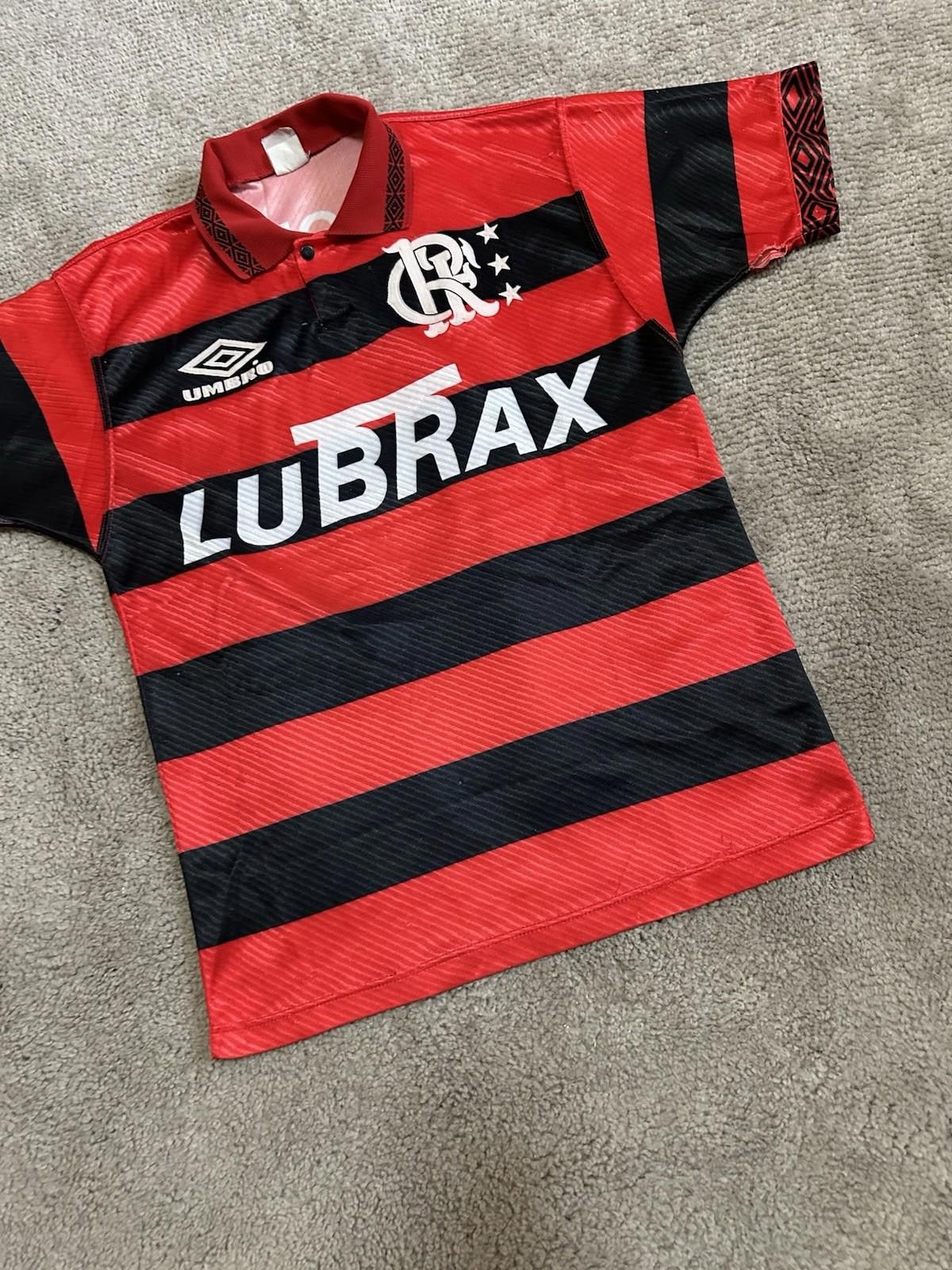 Umbro FLAMENGO FC 1994/1995 Edmundo #7 Home Football Soccer Jersey Size US M / EU 48-50 / 2 - 2 Thumbnail