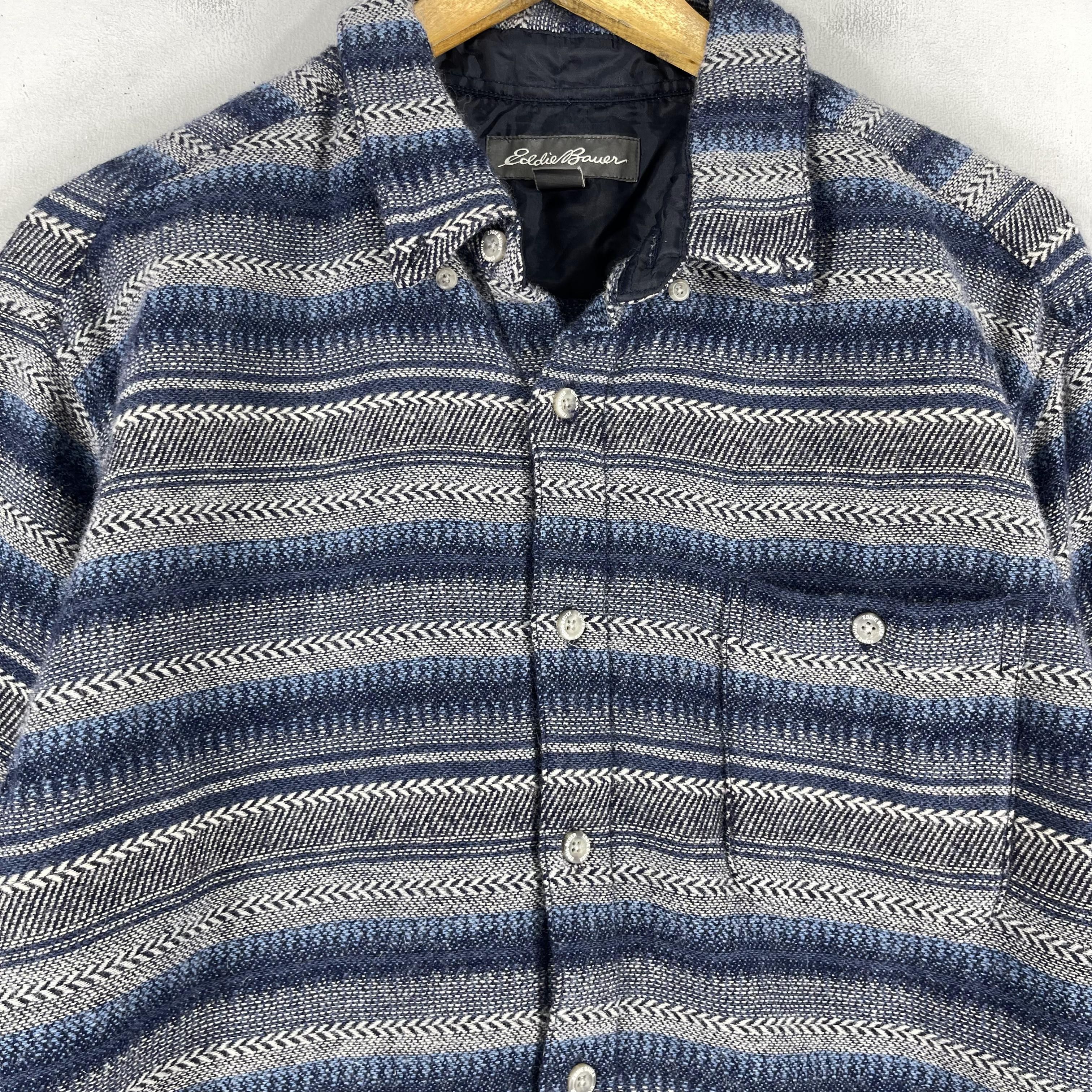 Eddie Bauer Vintage EDDIE BAUER Wool Flannel Jacket Button Up Size US L / EU 52-54 / 3 - 2 Thumbnail