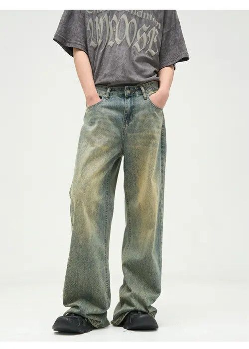 VIBE y2k grunge damaged flared faded jeans Size US 30 / EU 46 - 8 Thumbnail