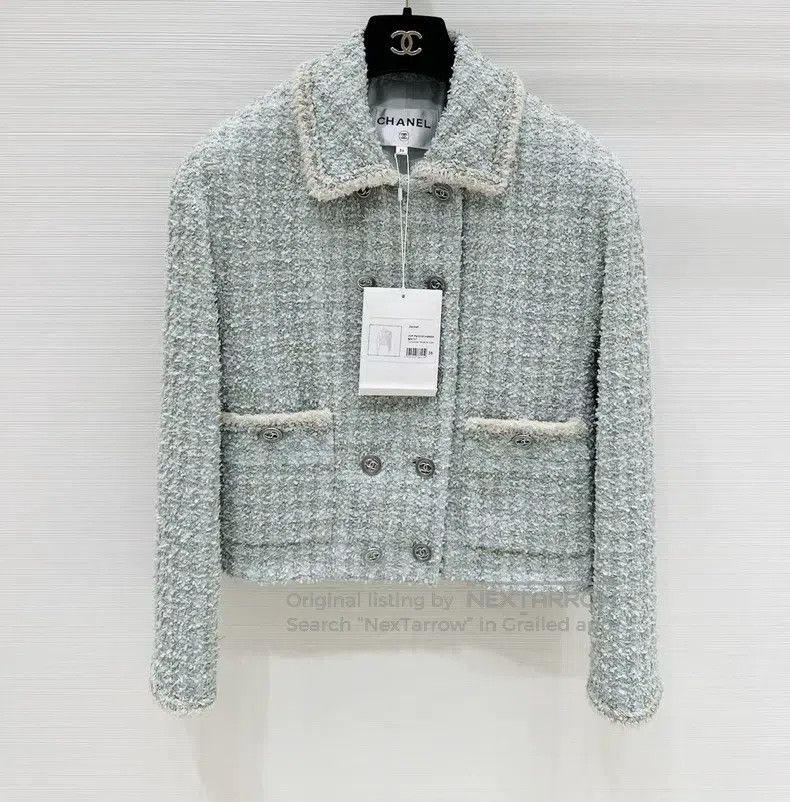Chanel Chanel Spring and summer preview series mint green tweed j Size XS / US 0-2 / IT 36-38 - 1 Thumbnail