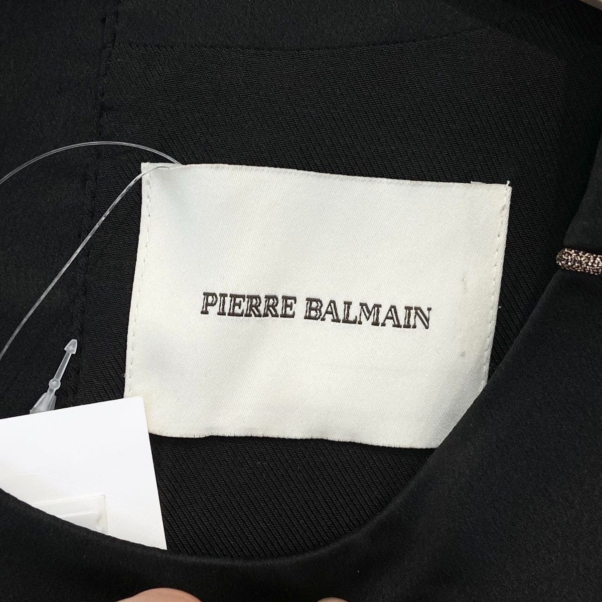 Pierre Balmain Pierre Balmain black satin short dress with gold trim Size XS / US 0-2 / IT 36-38 - 3 Thumbnail