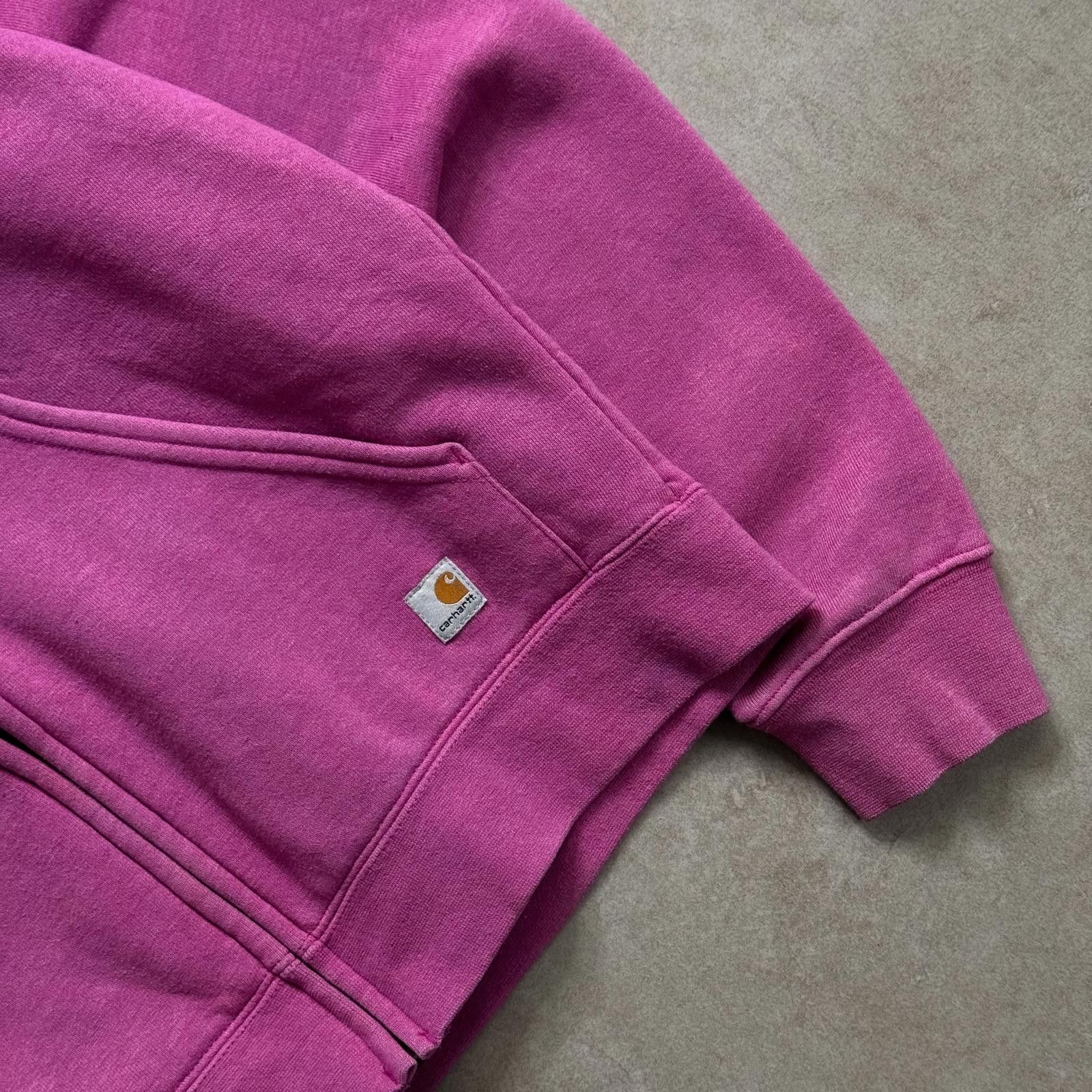 Carhartt 2000s Carhartt Pink Zip Hoodie - S Size US S / EU 44-46 / 1 - 4 Thumbnail