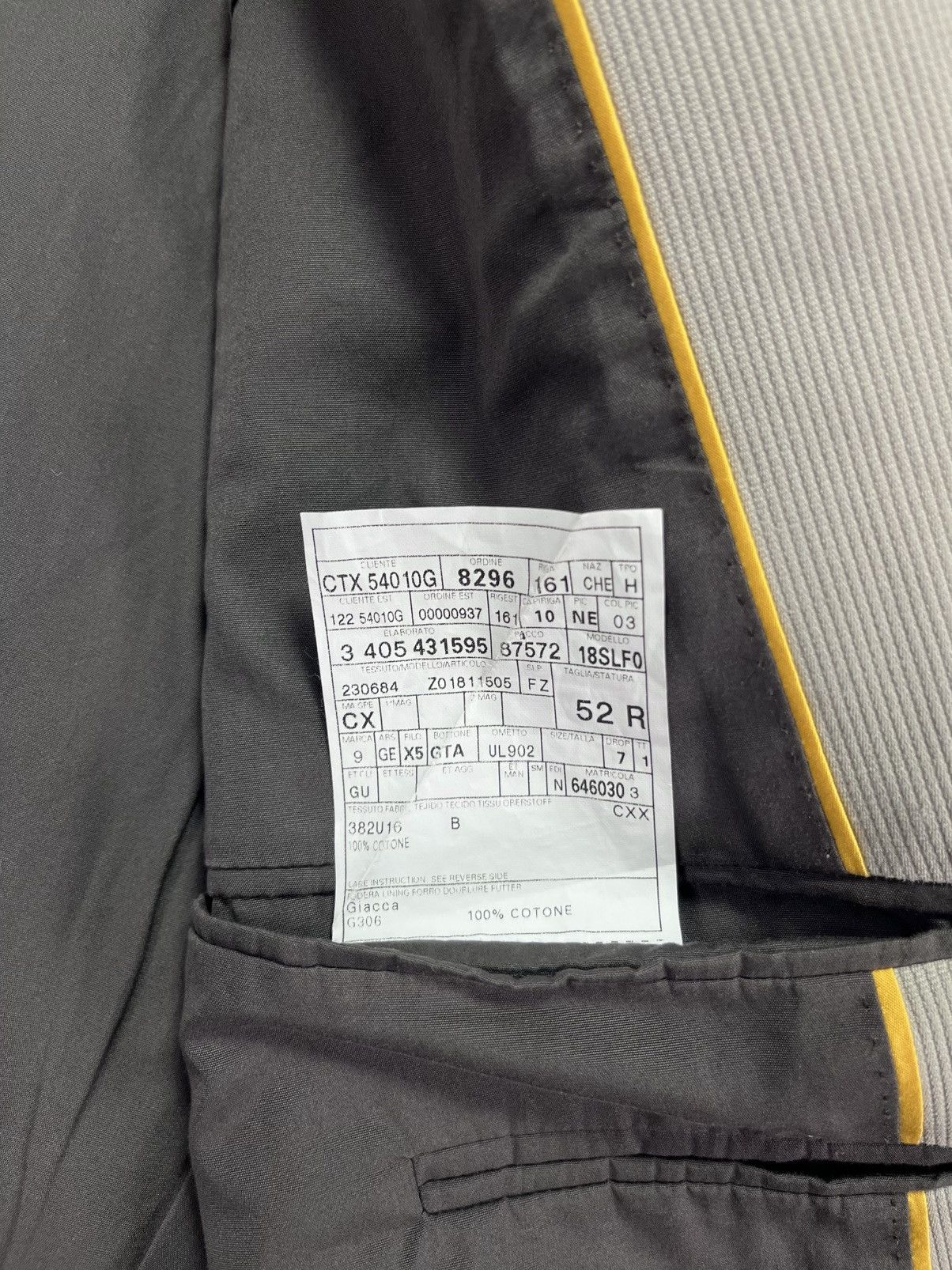 Gucci Gucci Ivory Pocket Logo Heavy Cotton Twill Blazer Jacket 52 Size 52R - 7 Thumbnail