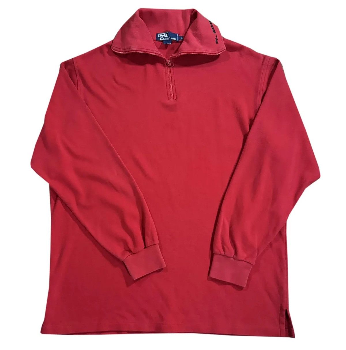 Polo Ralph Lauren Vintage Polo RL2000 Red Mock Neck Long Sleeve Shirt XL Size US XL / EU 56 / 4 - 1 Thumbnail