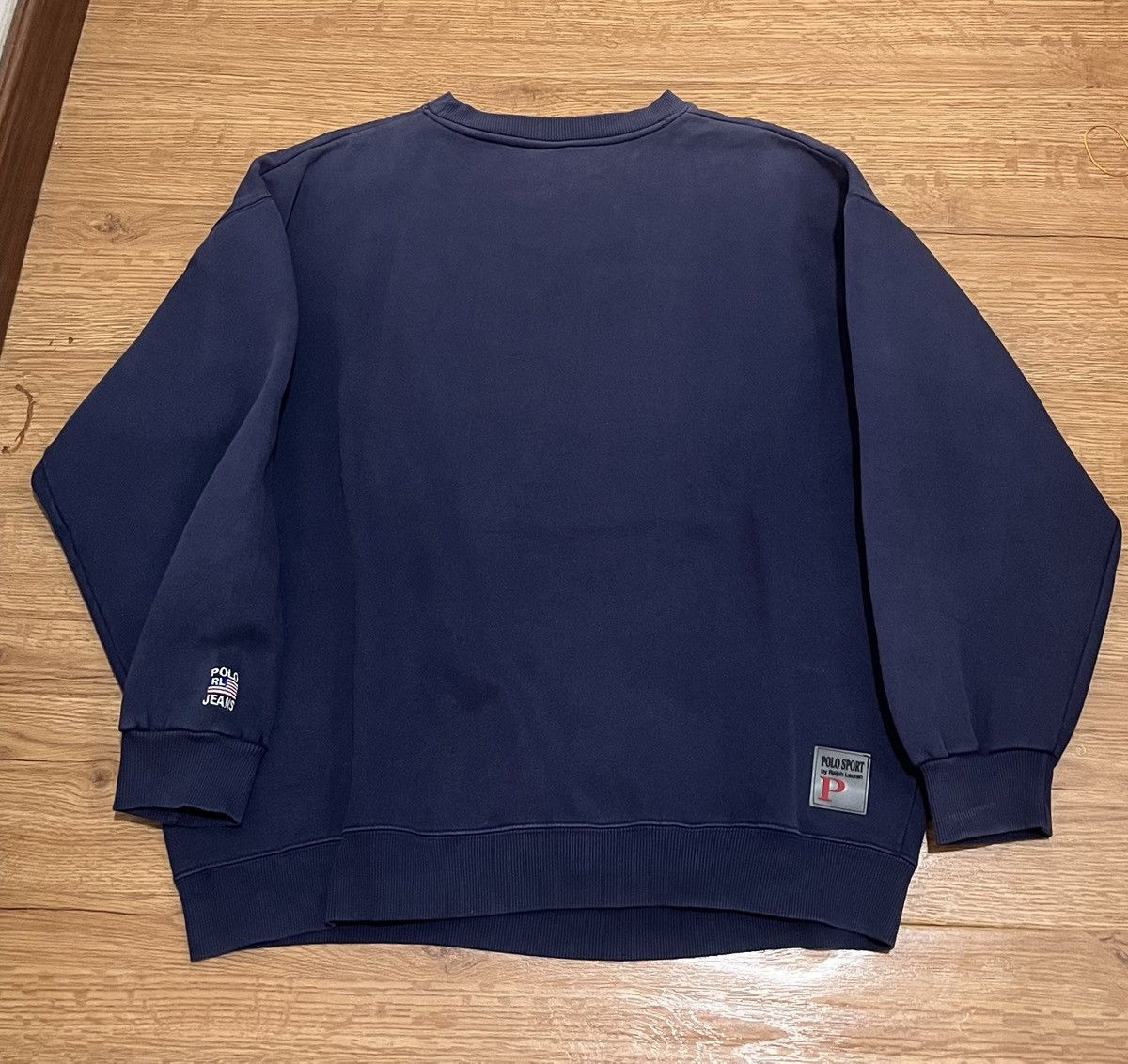 Polo Ralph Lauren 90s Polo RL Embroidery American Flag Crewneck Sweatshirt Size US XL / EU 56 / 4 - 8 Thumbnail