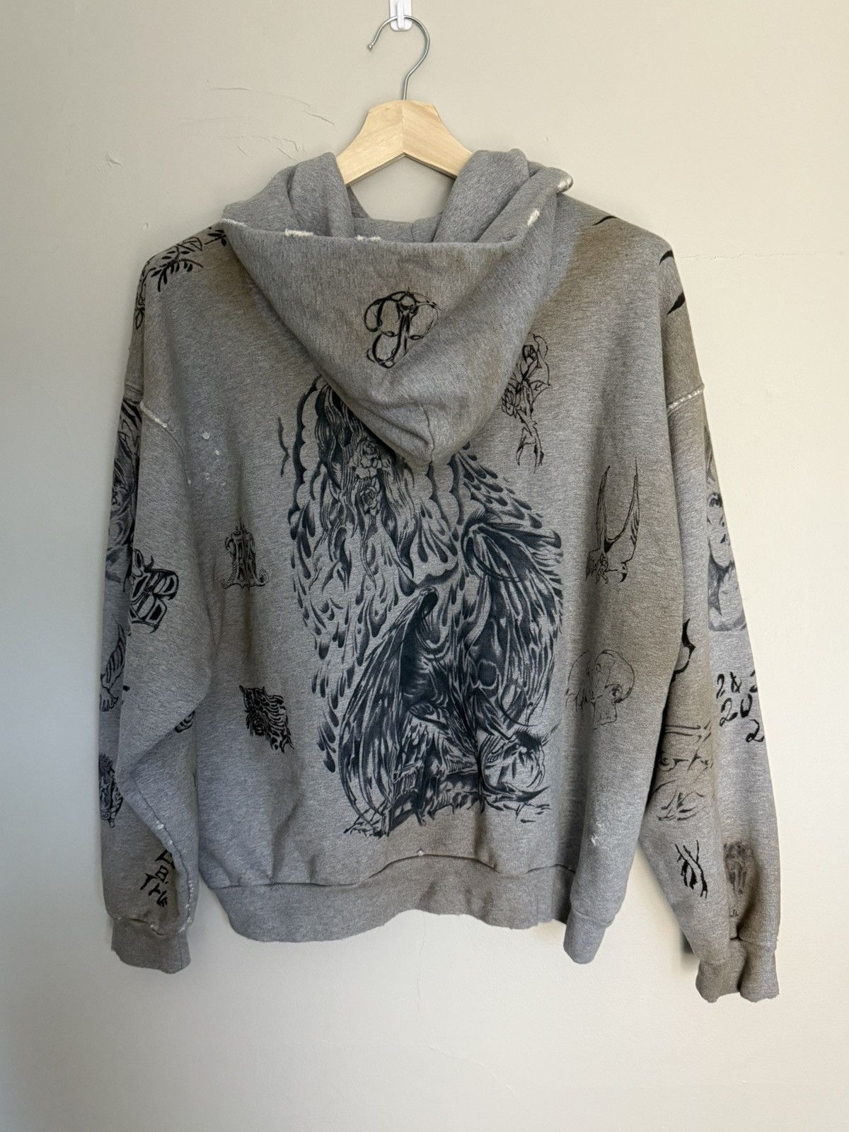 Balenciaga Balenciaga Tattoo Hoodie Size US M / EU 48-50 / 2 - 2 Thumbnail